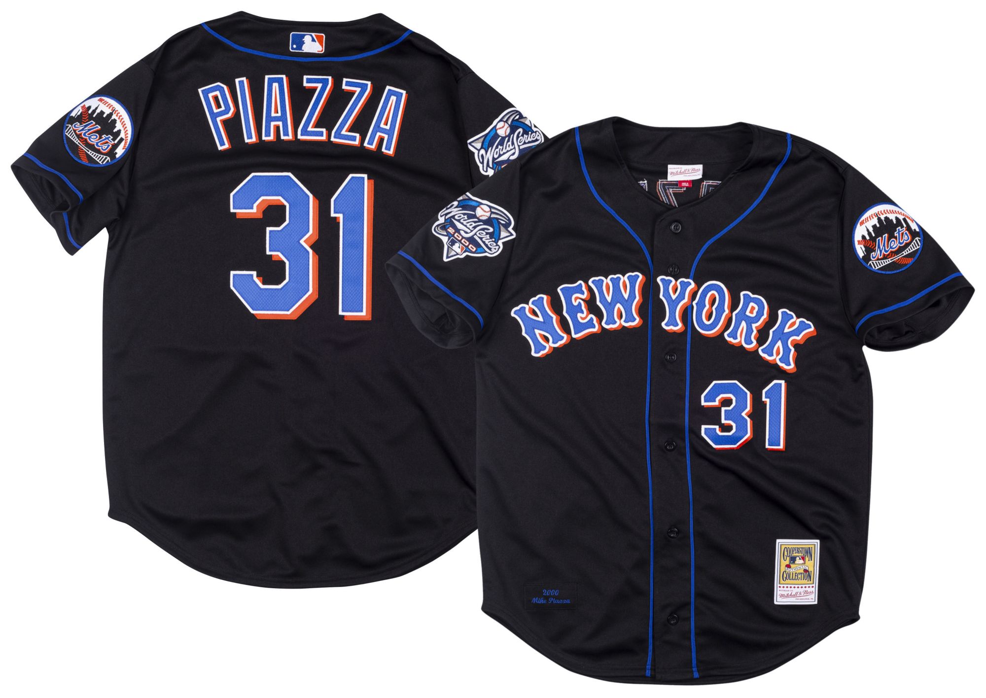 Mitchell & Ness Men's New York Mets Mike Piazza #31 Black