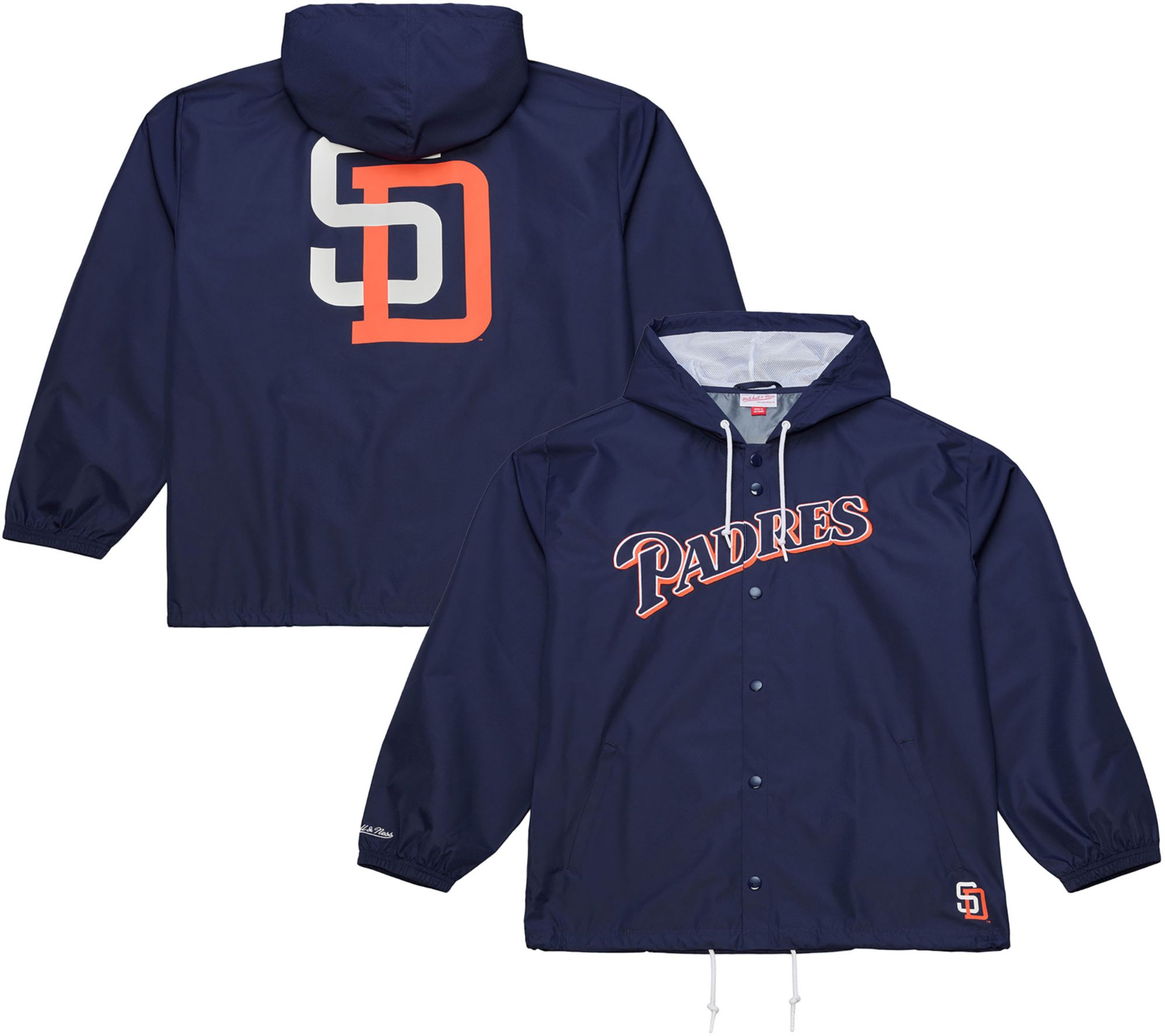 Mitchell & Ness Men's San Diego Padres Navy Cooperstown Coach