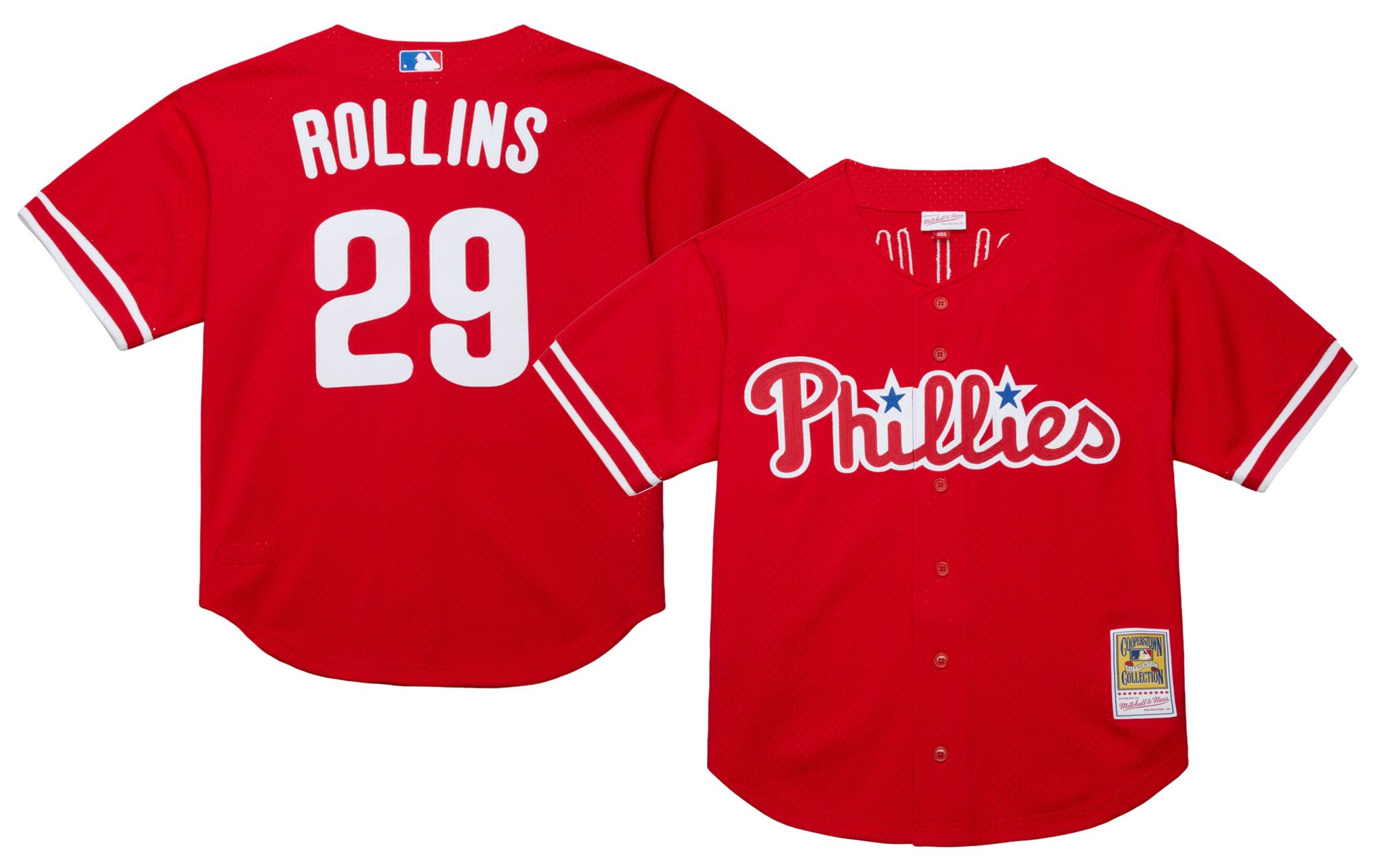 Mitchell & Ness Men's Philadelphia Phillies Jimmy Rollins #29 Red
