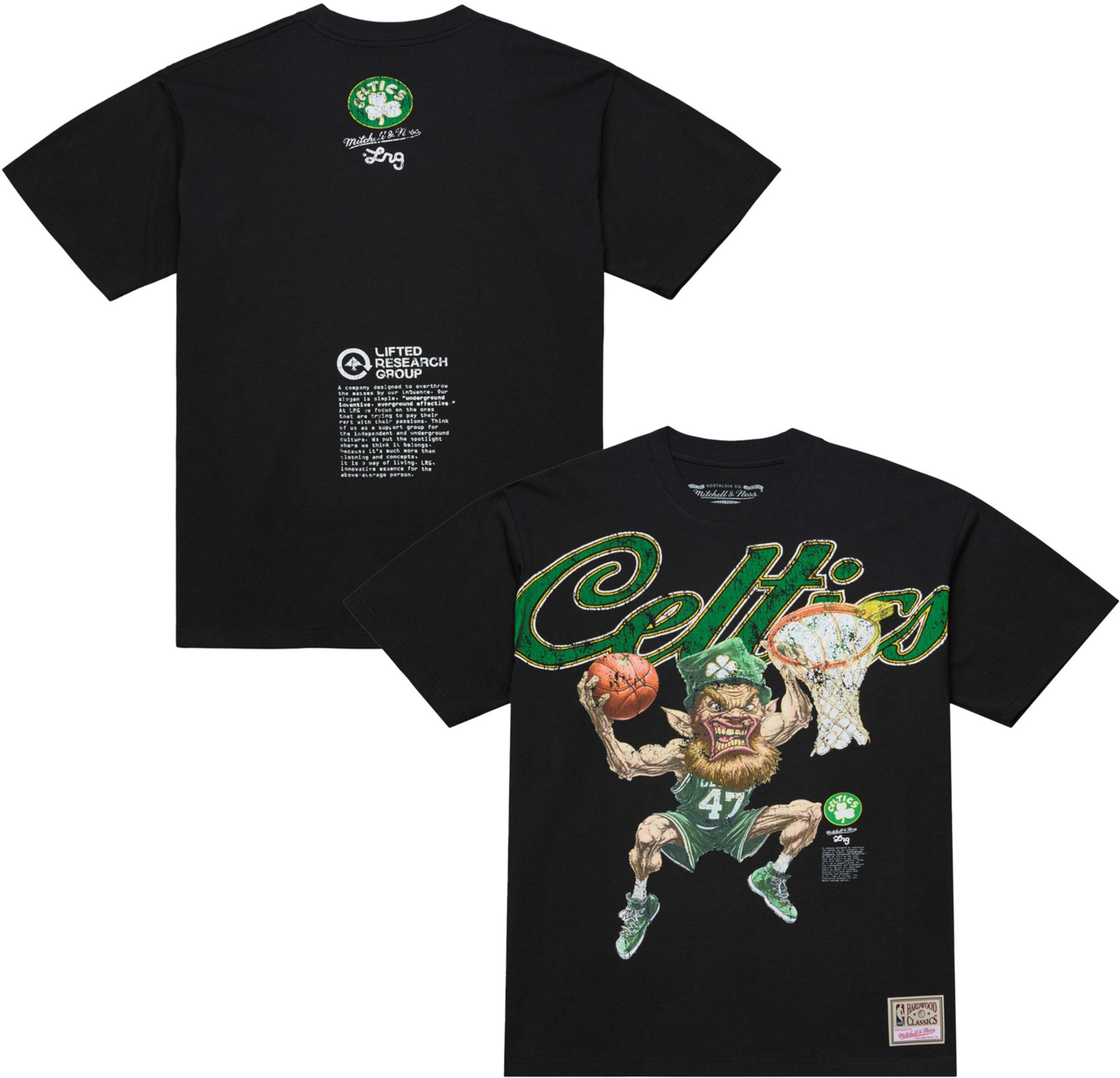 Mitchell & Ness Men's Boston Celtics Black M&N x LRG T-Shirt
