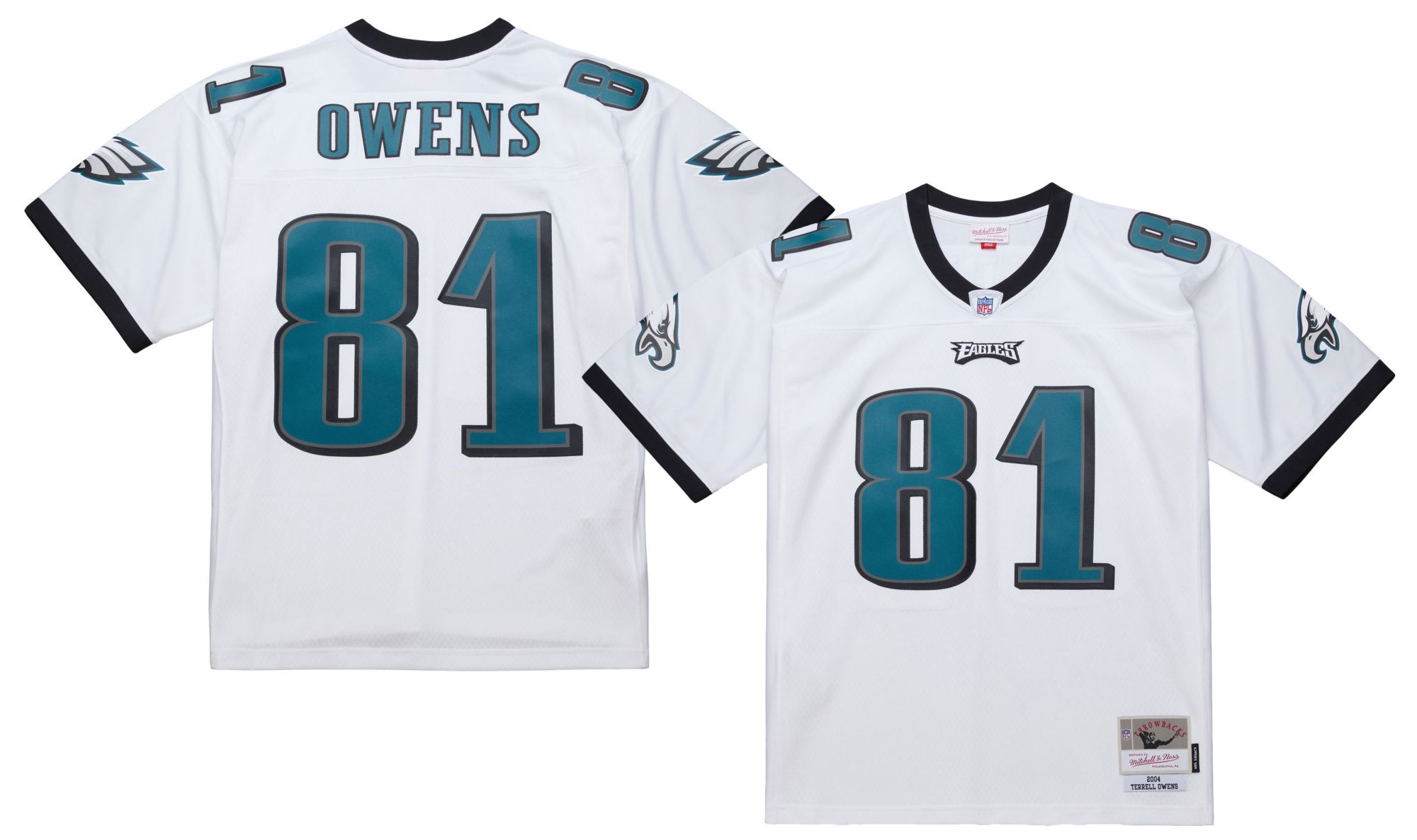 Mitchell & Ness Men's Philadelphia Eagles Terrell Owens #81 White