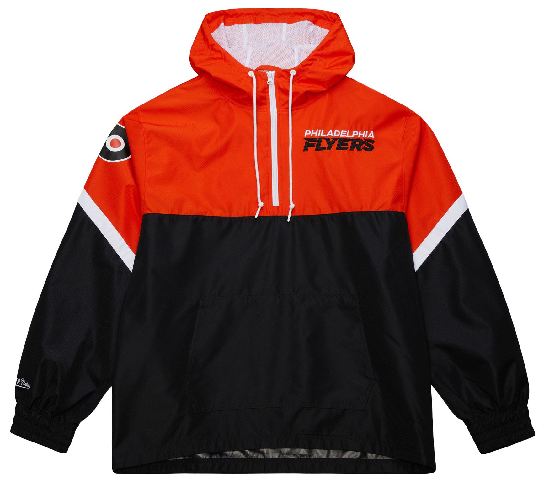 Mitchell & Ness Men's Philadelphia Flyers Black Anorak Windbreaker