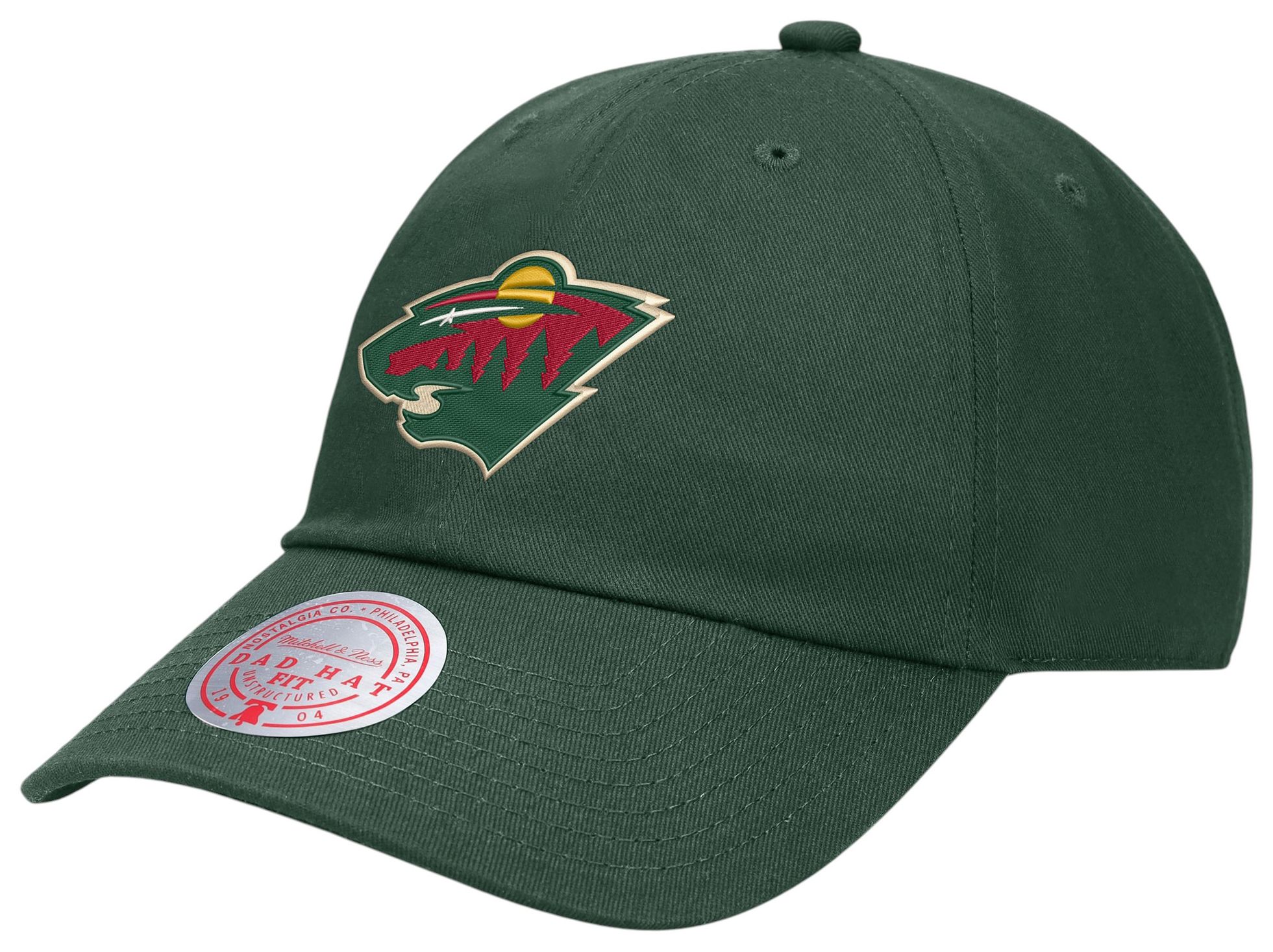 Mitchell & Ness Men's Minnesota Wild Green Basic 1904 Hat | Dick's
