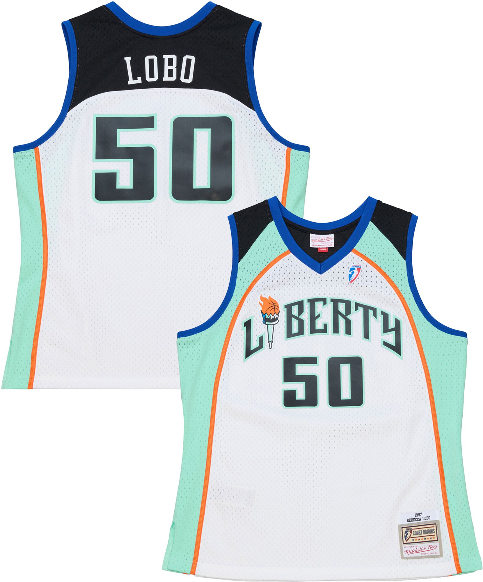Mitchell & Ness Men's New York Liberty White Rebecca Lobo Retro