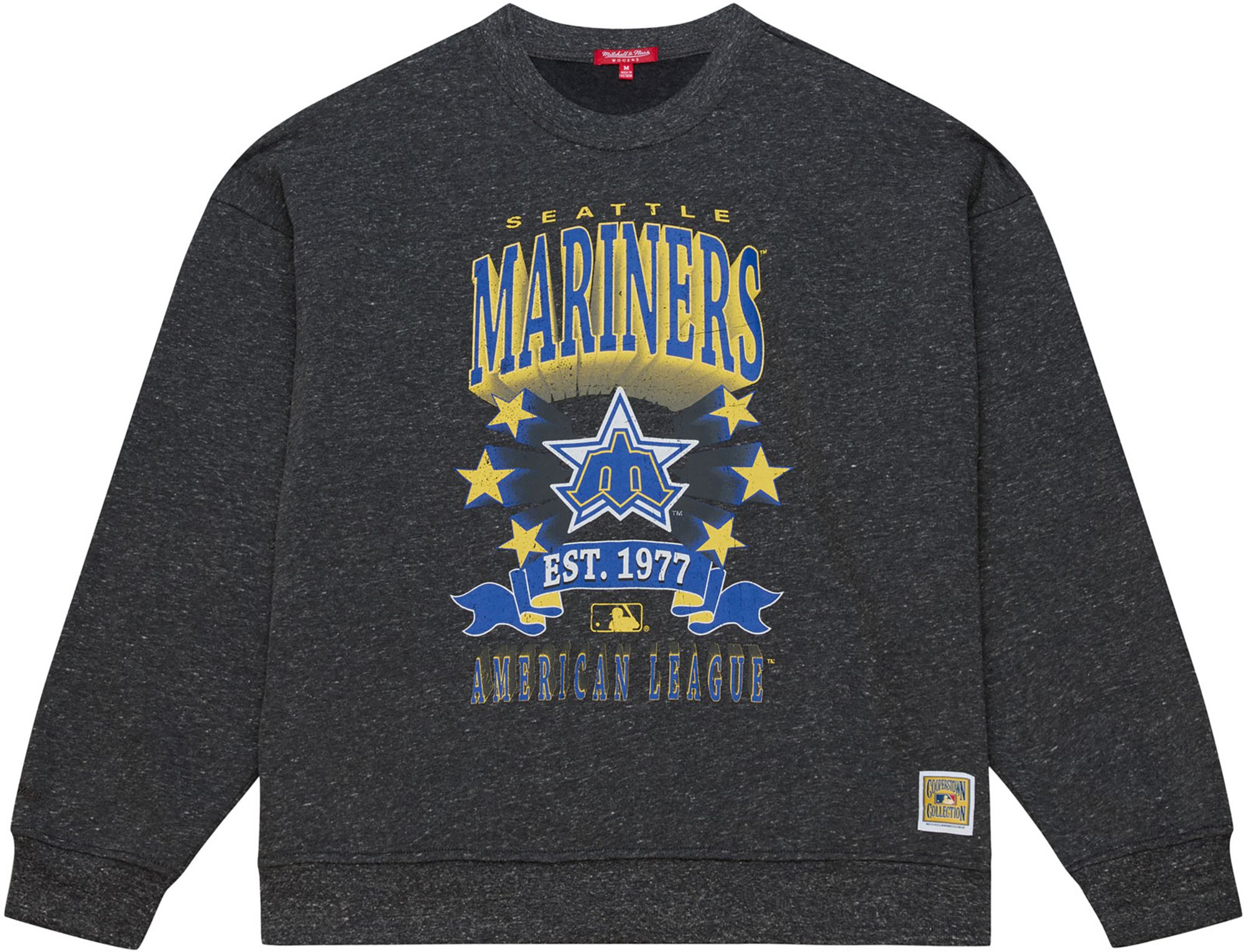 Mitchell & Ness Women's Seattle Mariners Black Enxyme Star