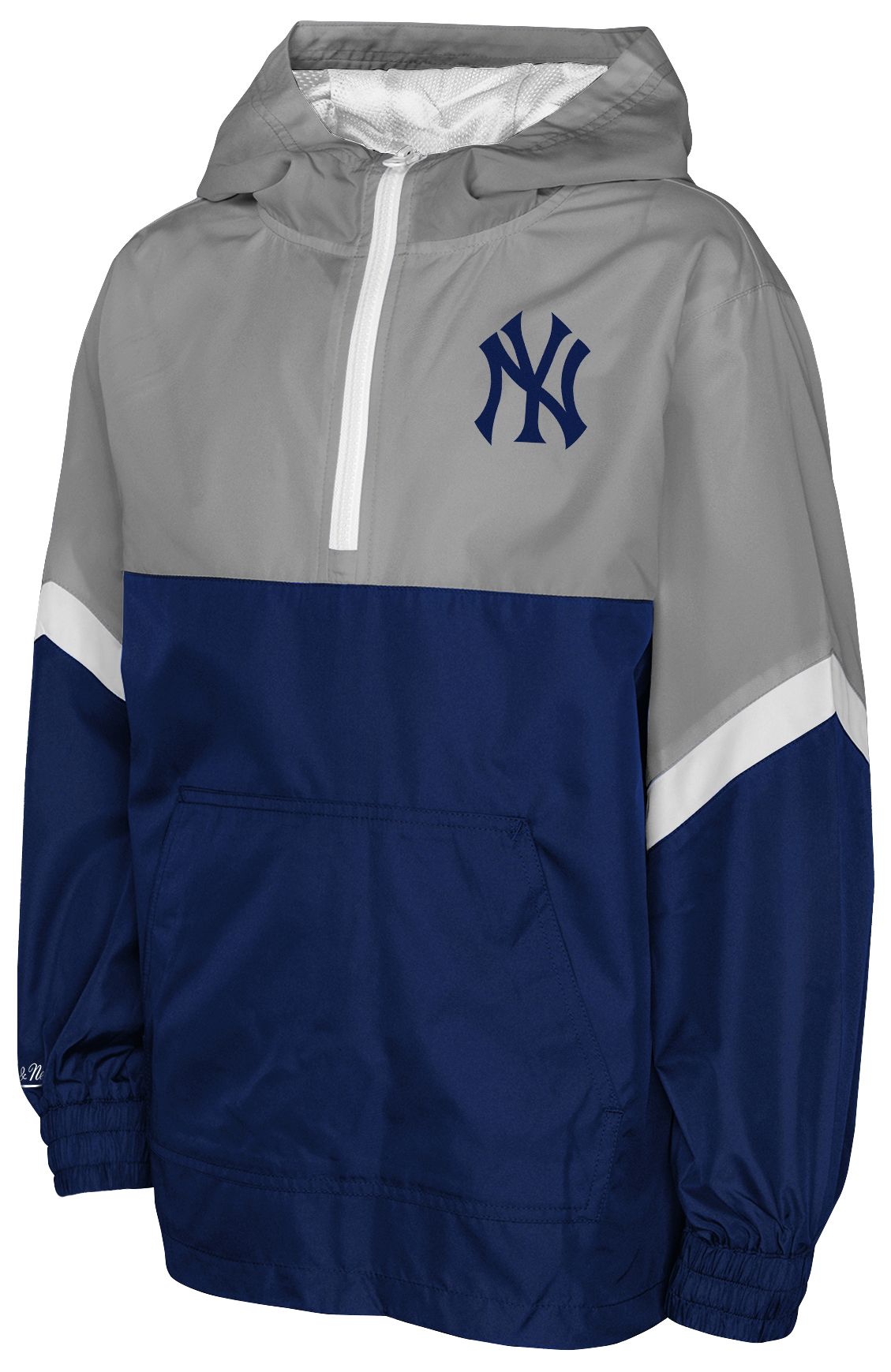 Mitchell & Ness Youth New York Yankees Grey Anorak Windbreaker