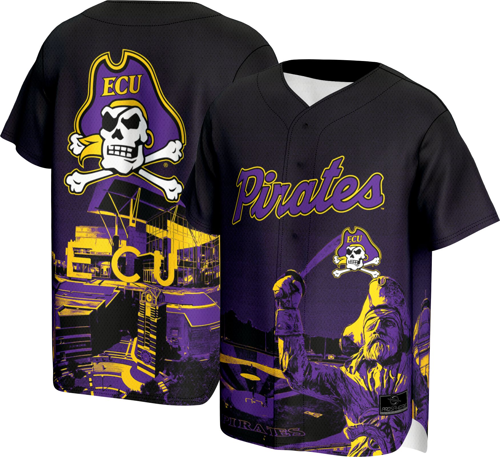 ProSphere Adult East Carolina Pirates Campus Local Purple Baseball