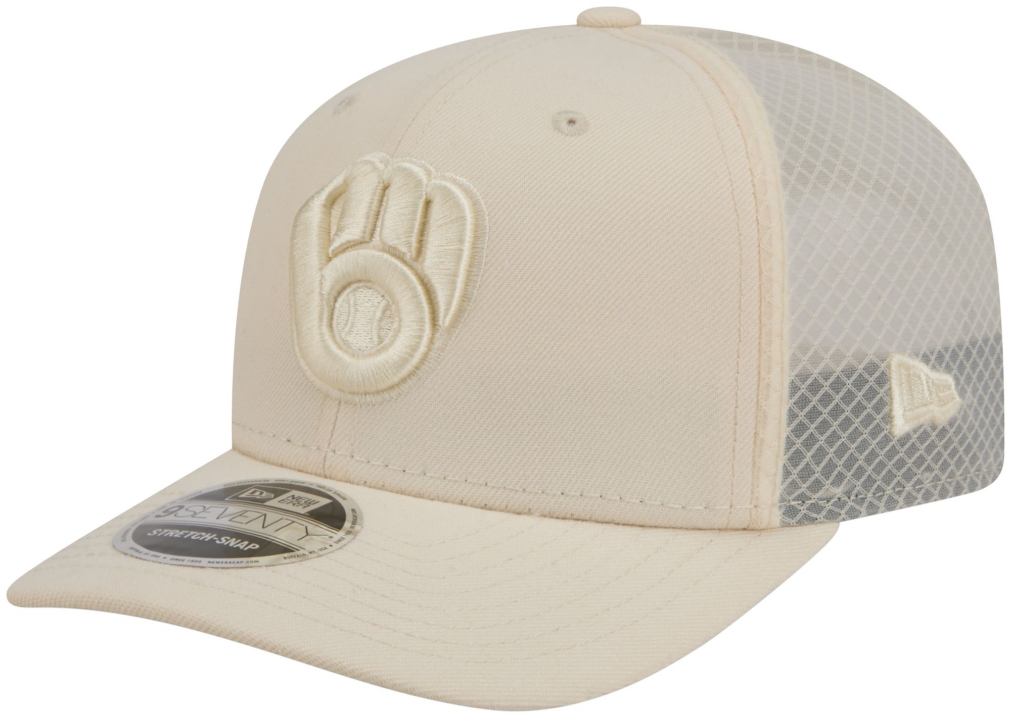 New Era Adult Milwaukee Brewers Cream Color Pack 9Seventy