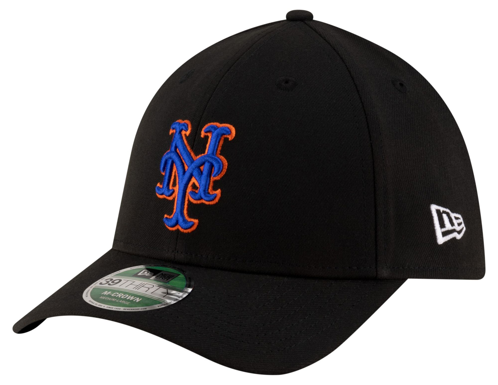 New Era Adult New York Mets Black Alternate 39Thirty Replica