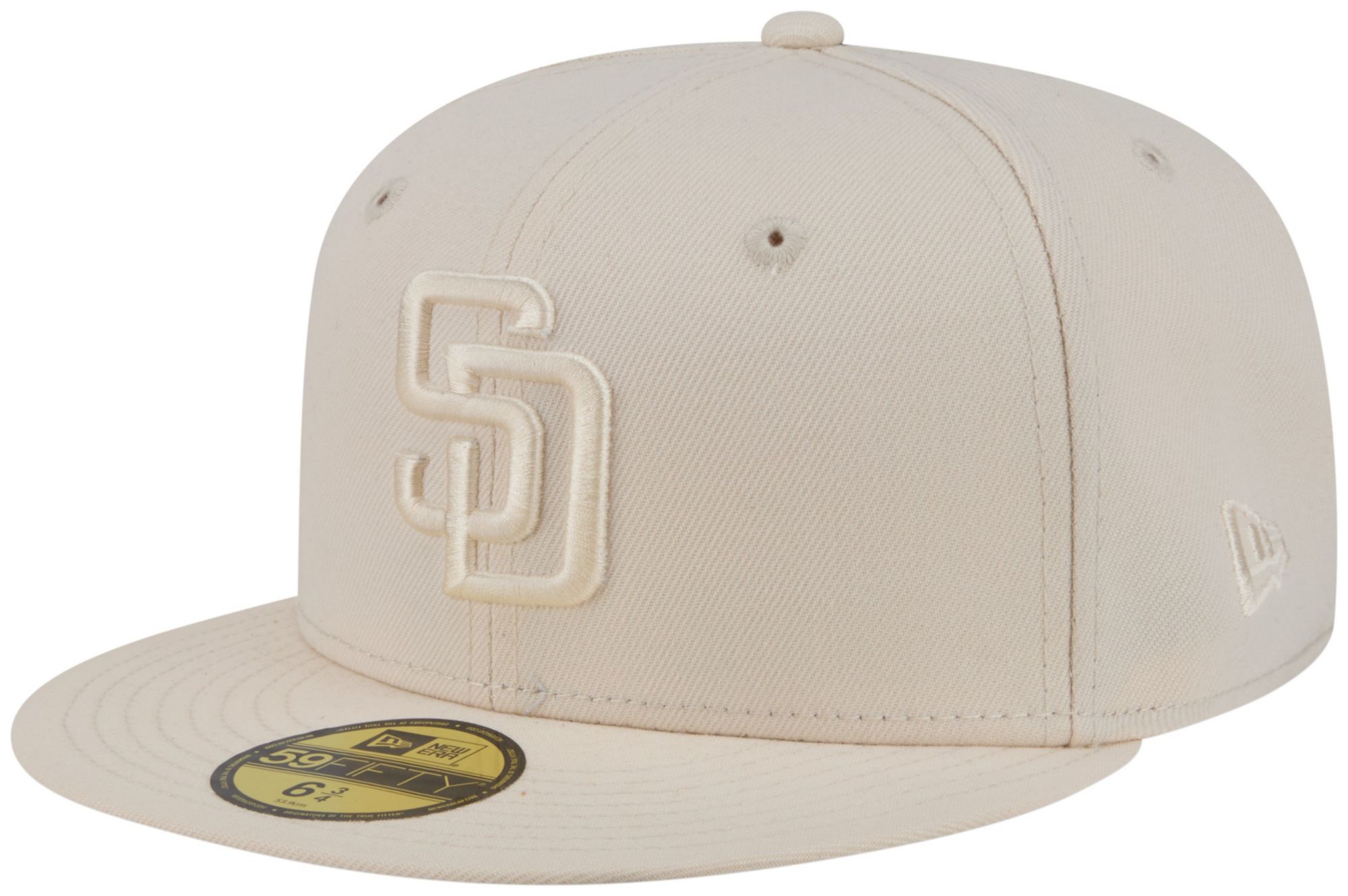 New Era Adult San Diego Padres Cream Color Pack 59Fifty Fitted Hat