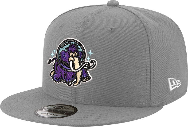moonrightgear hat cap チャコールグレー New Era Adult Erie SeaWolves Grey 9Fifty Moon Mammoths Adjustable
