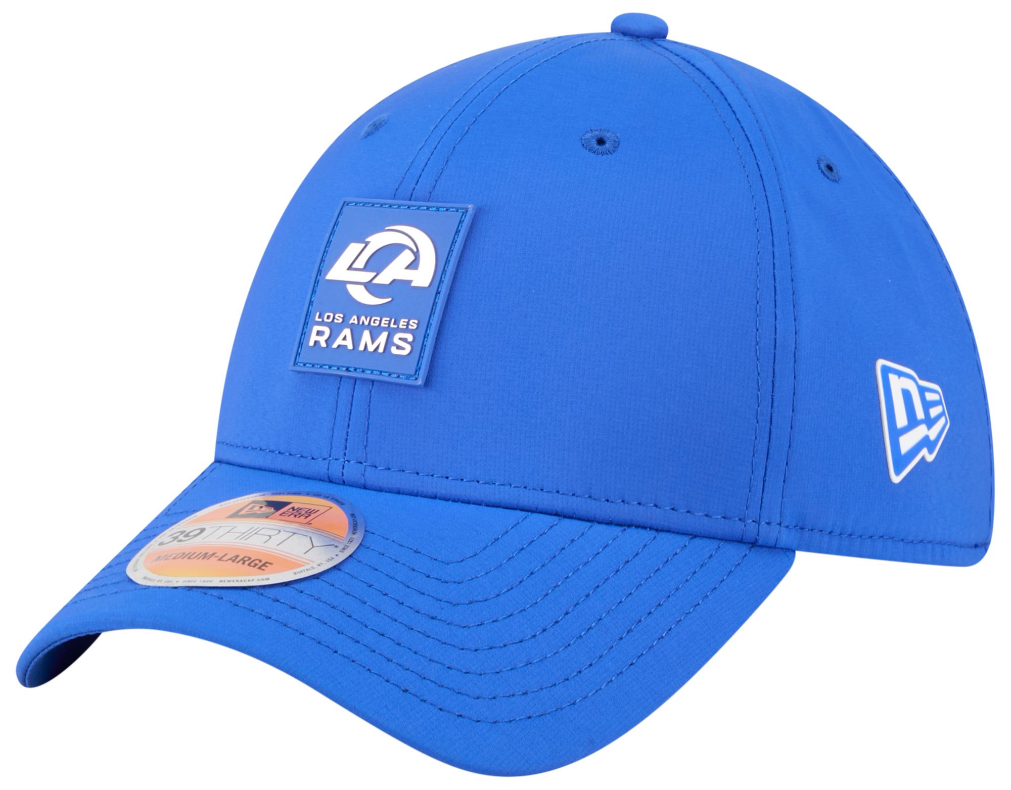 New Era Adult Los Angeles Rams Sideline 2025 Blue 39Thirty Stretch