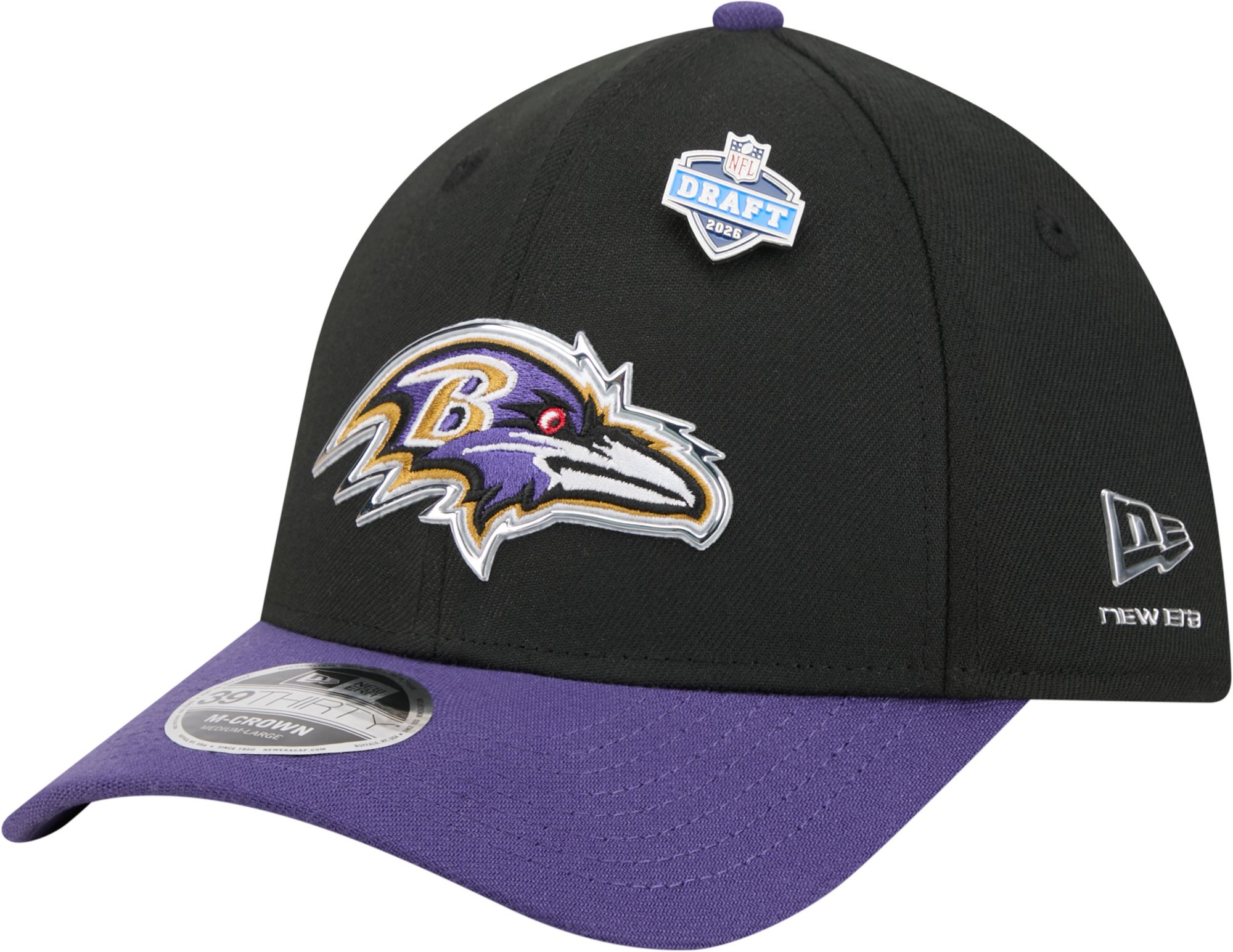 New Era Adult Baltimore Ravens NFL Draft 2026 39Thirty Stretch Fit