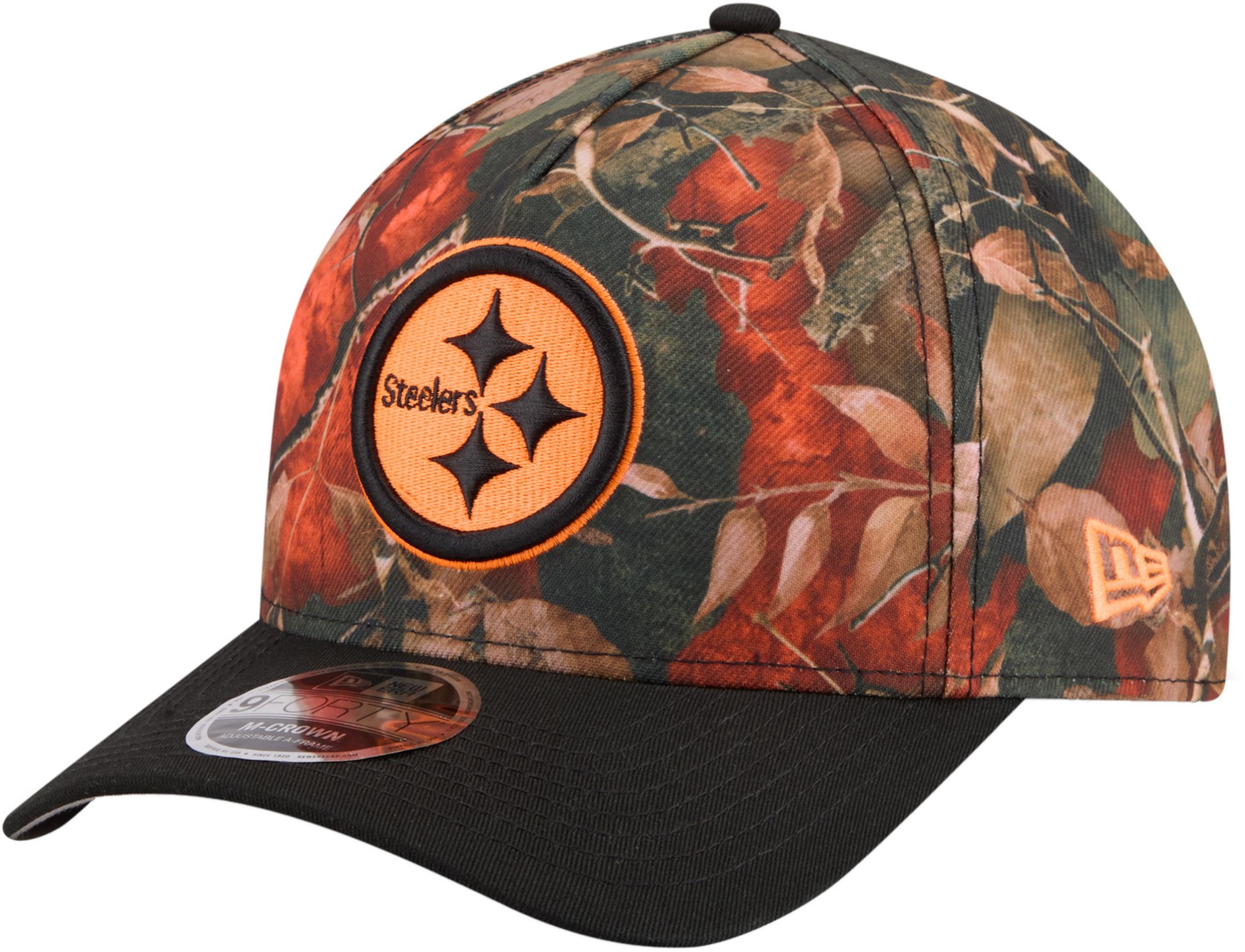 New Era Adult Pittsburgh Steelers Orange Leaves 9Forty Adjustable