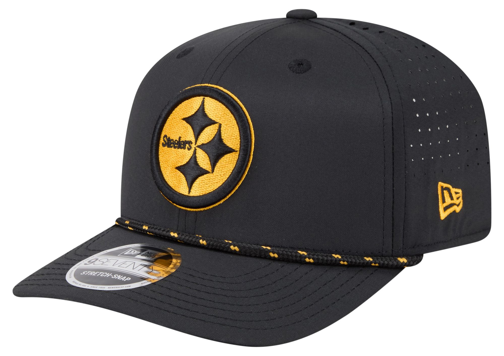 New Era Adult Pittsburgh Steelers Black Rope 9Seventy Adjustable