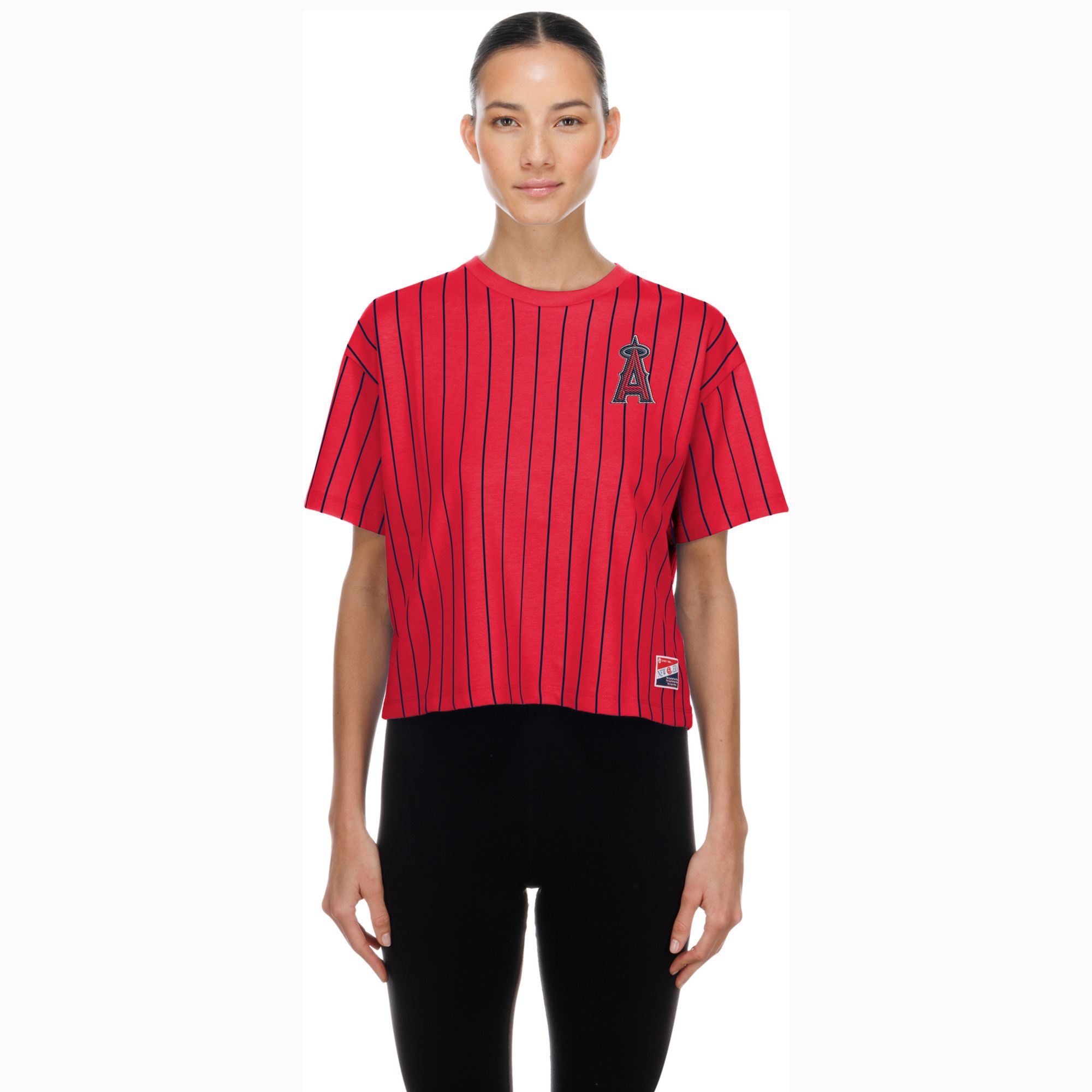NEW Era Los Angeles Angels ジョガーパンツ New Era Women's Los Angeles Angels Red Throwback T-Shirt | Dick's