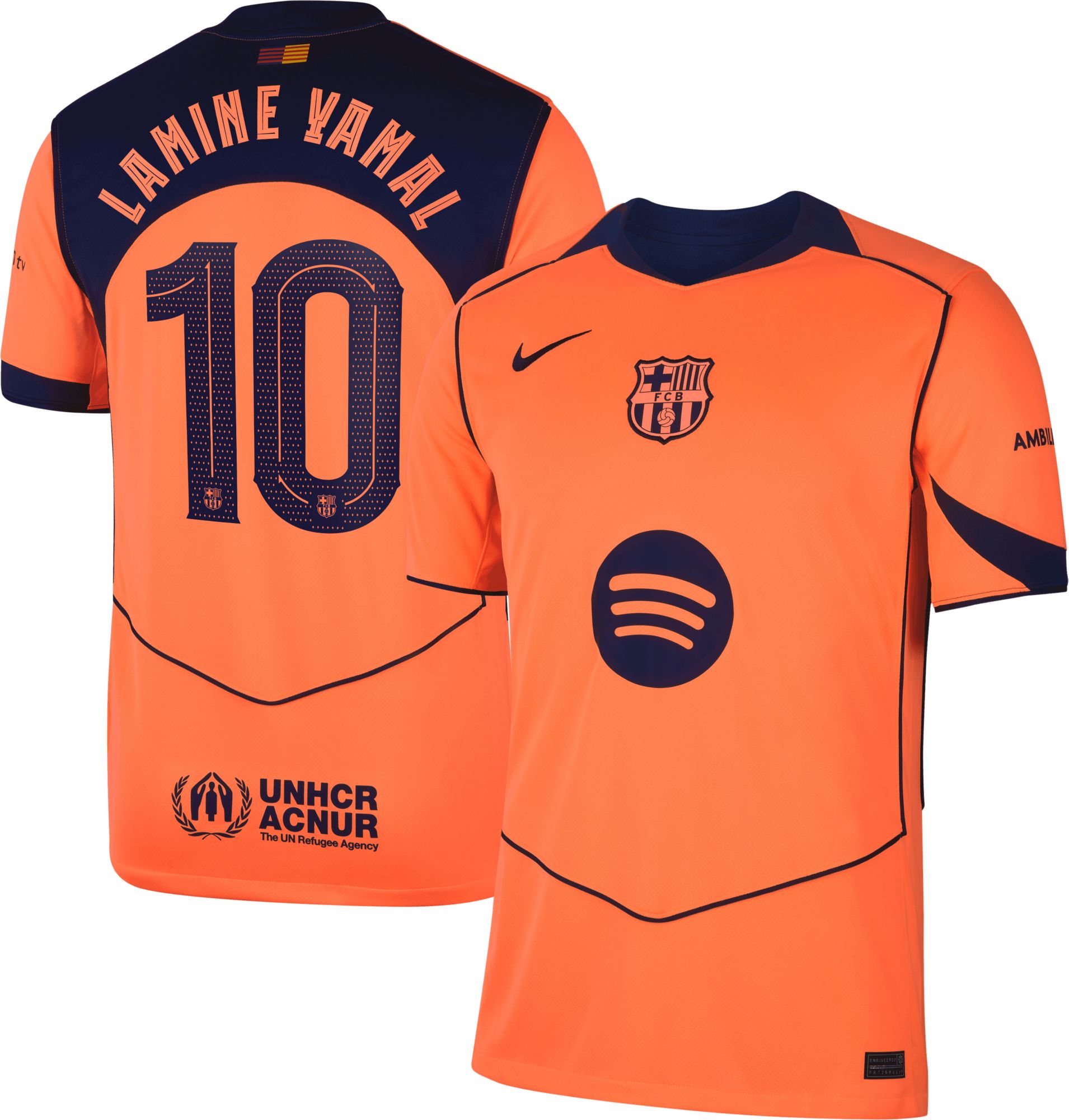 Nike Adult FC Barcelona Lamine Yamal #10 2025-26 Third Replica 
