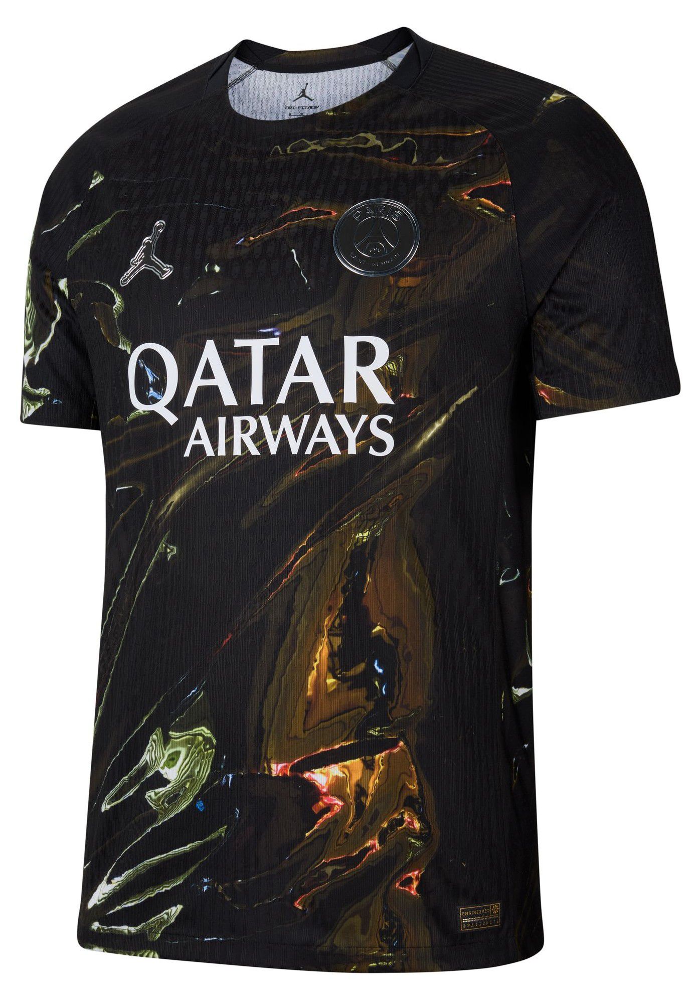 希少XXL palce nike jersey black Nike Adult Paris Saint-Germain FC Black 2025 Authentic Fifth