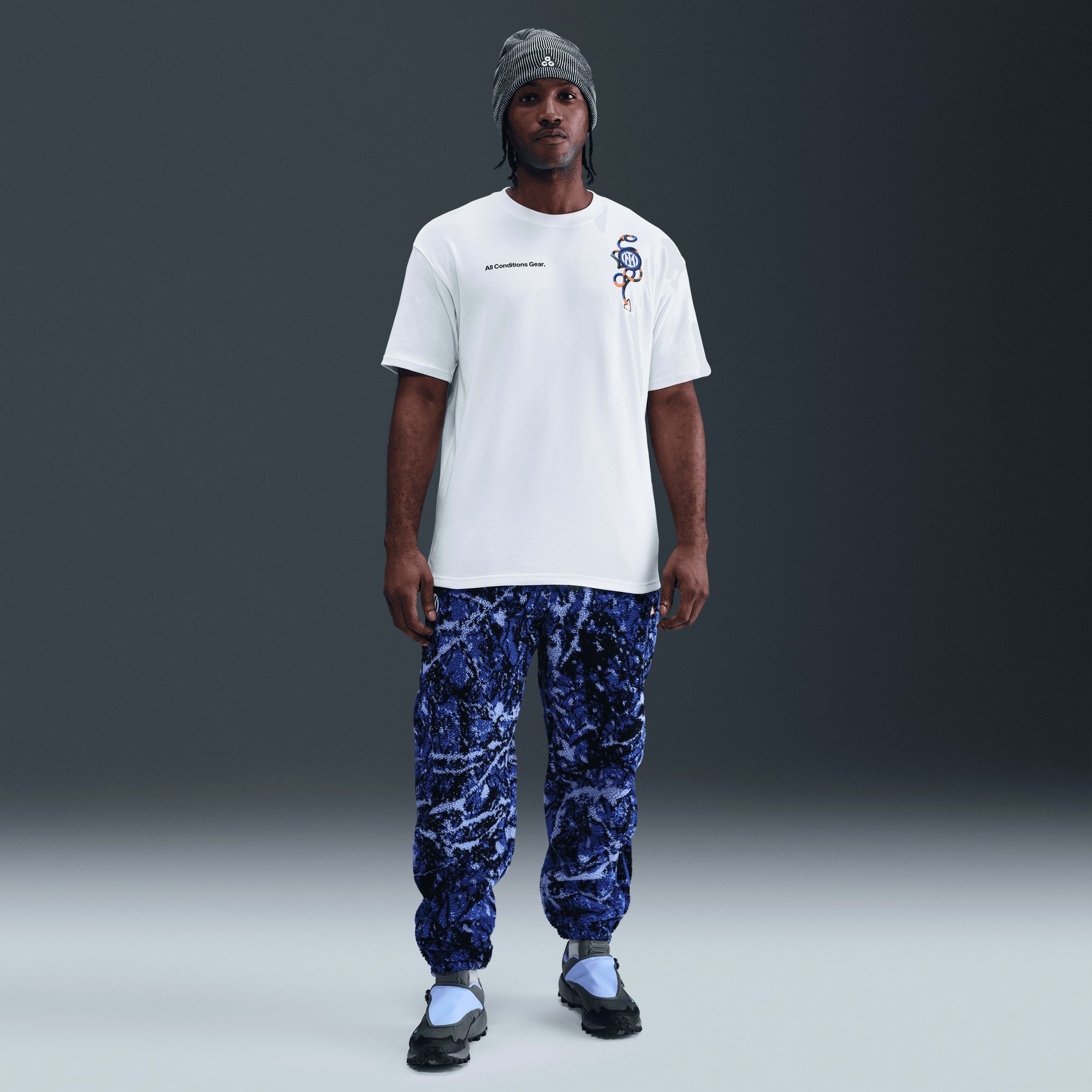 Nike Adult Inter Milan White 2025-26 ACG Fourth Team Logo T-Shirt