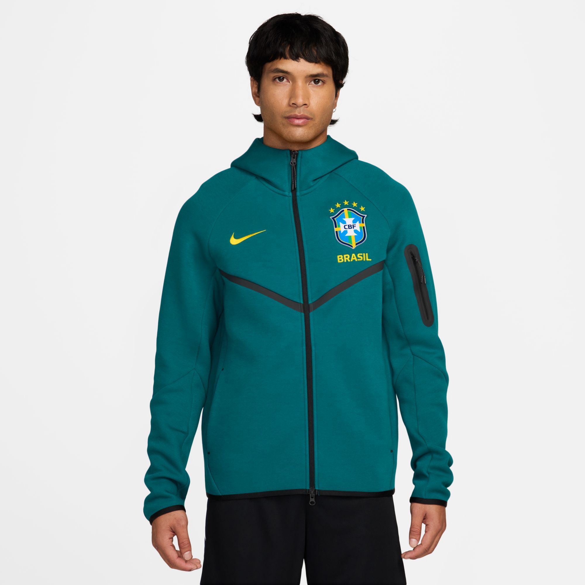 Nike Adult Brazil 2026 Home Tech Fleece Full-Zip Hoodie | Dick's