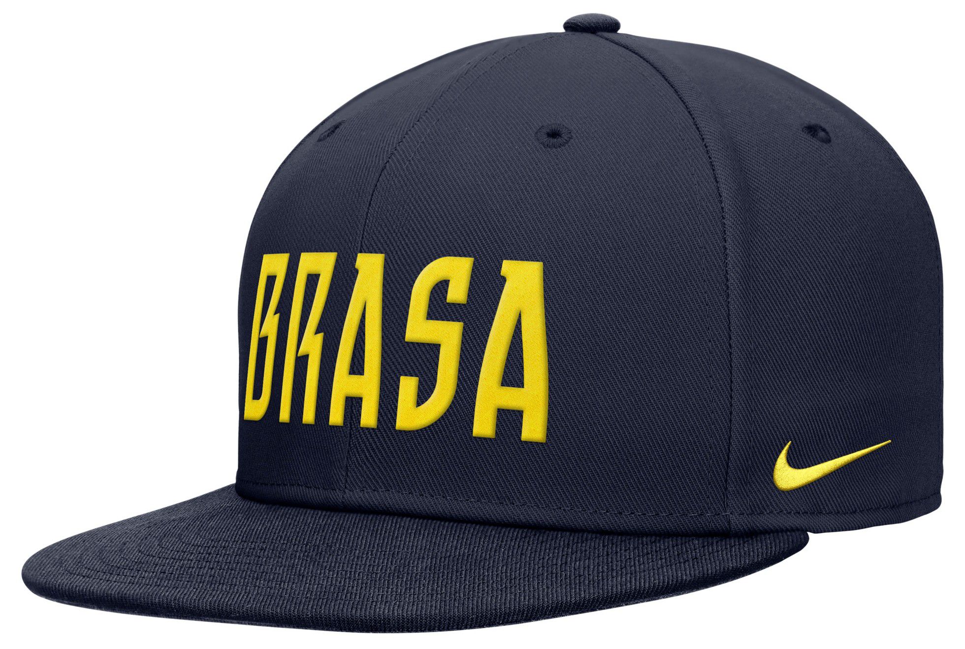 Nike Adult Brazil Navy All Over Print Snapback Hat | Dick's