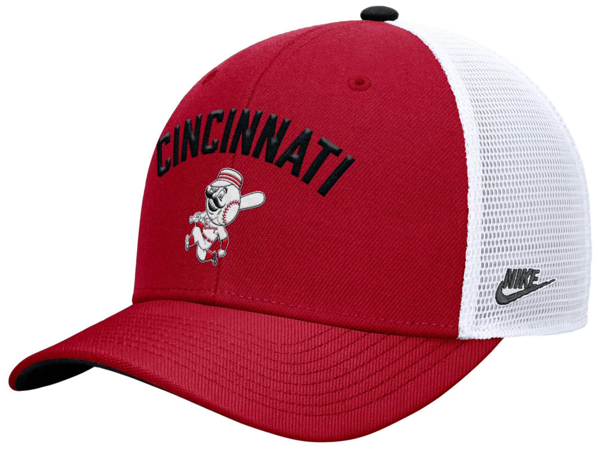 Nike Adult Cincinnati Reds Red Rise Trucker Hat | Dick's Sporting