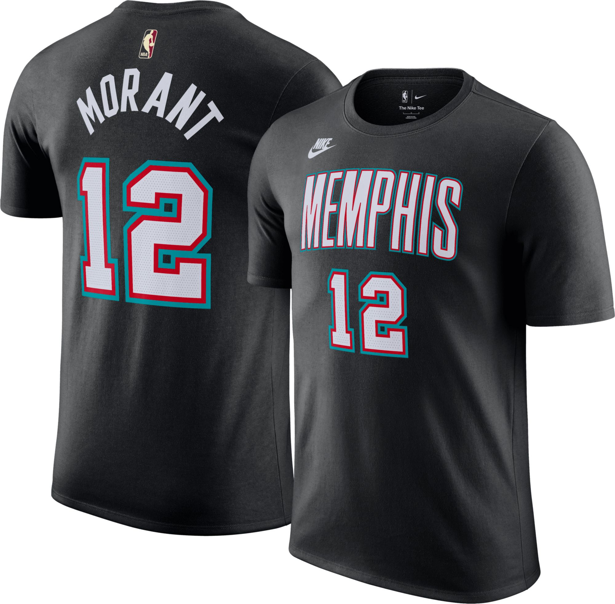 Nike Adult Memphis Grizzlies Ja Morant #12 Black Hardwood Classics