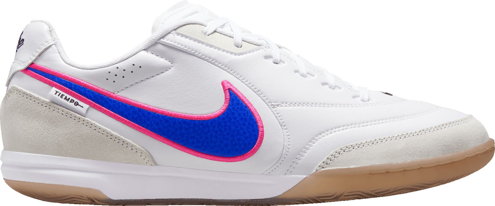 Nike Men\'s Tiempo Streetgato Indoor Court Soccer Shoes White Racer Blue Sizes Nike Tiempo Streetgato PRM Indoor Soccer Shoes (SP26  main image 3