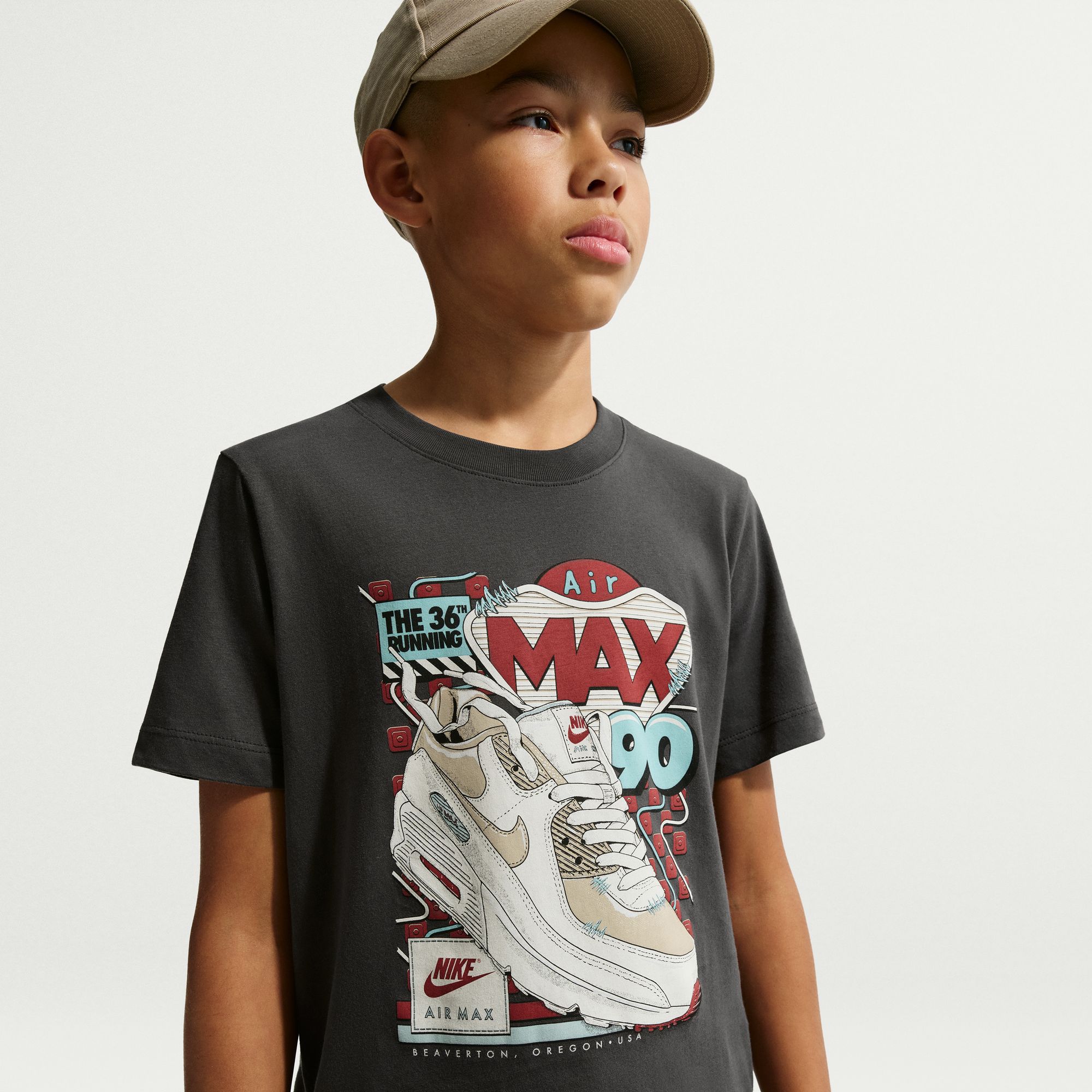 短丈 カラー y2k 希少 90s 00s nike デカロゴ tシャツ