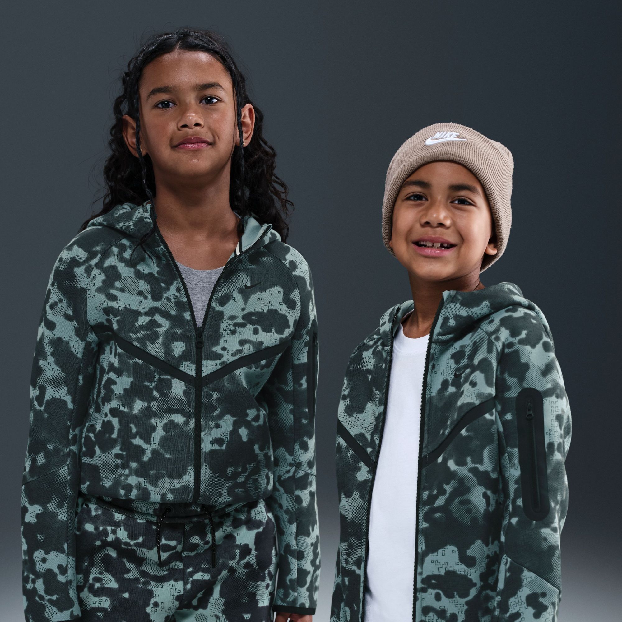 Nike Kids' Sportswear Tech Fleece Camo Full-Zip Hoodie | Dick's
