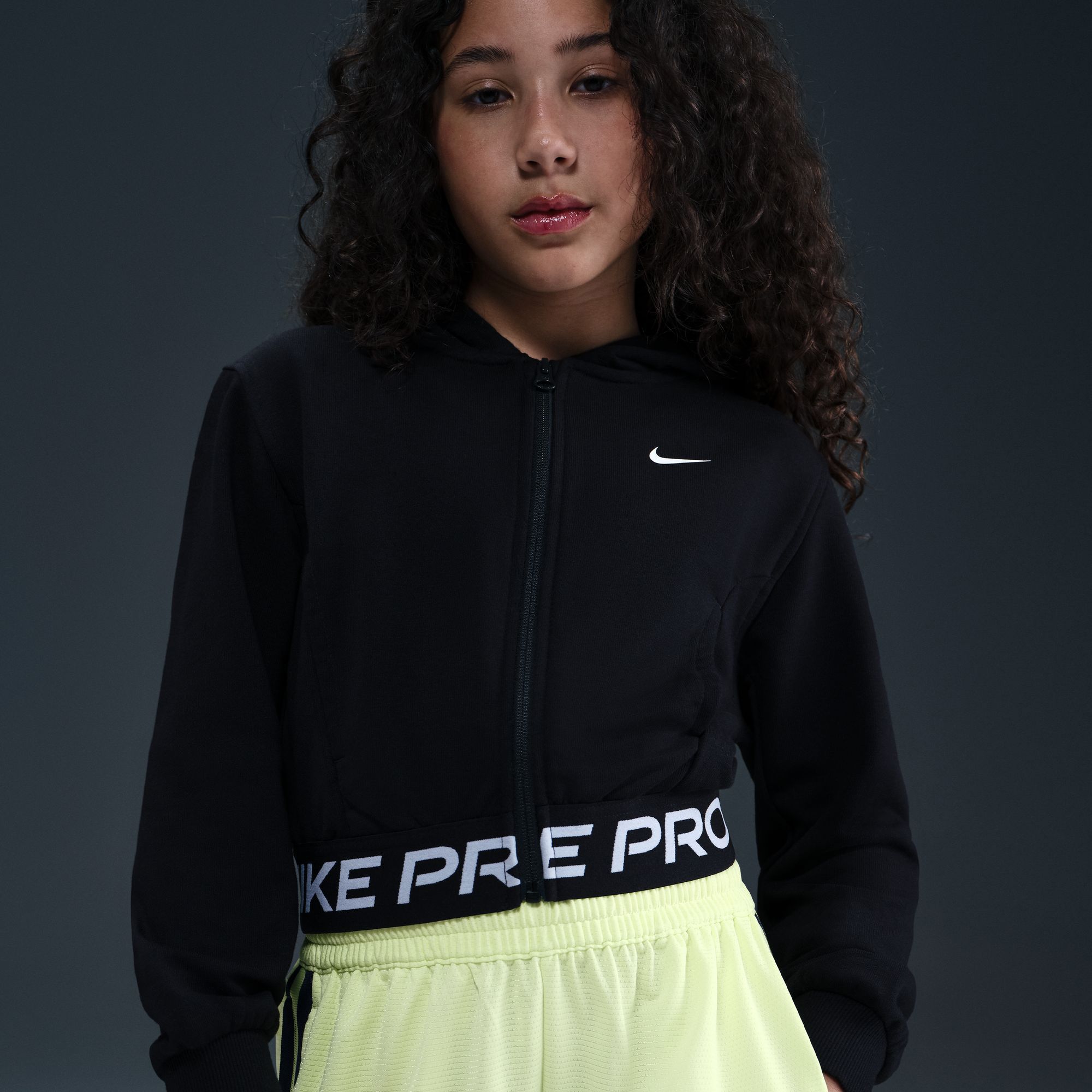 Nike Girl's Pro Fleece Dri-FIT Full Zip Hoodie | Dick's Sporting Goods