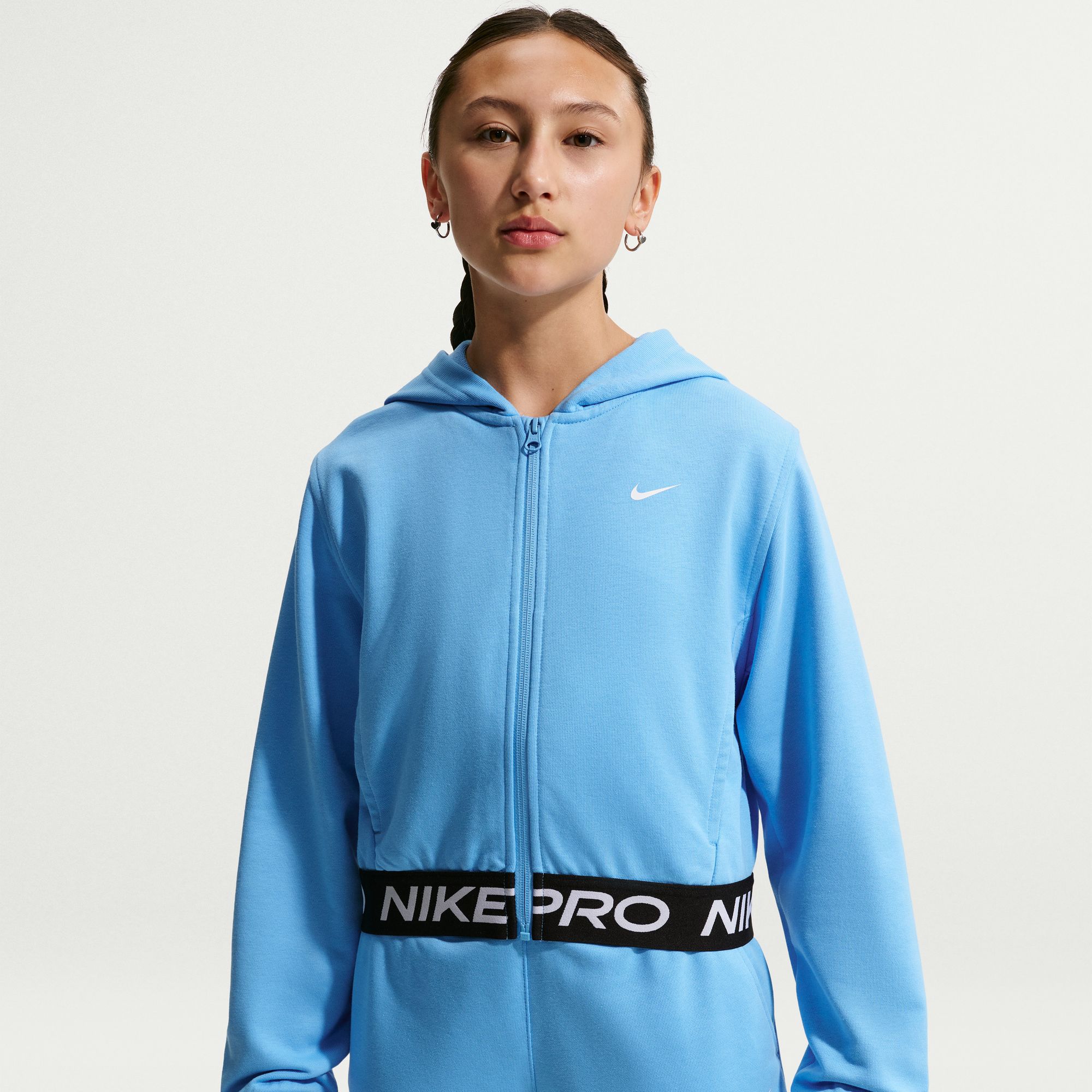 Nike Girl's Pro Fleece Dri-FIT Full Zip Hoodie | Dick's Sporting Goods