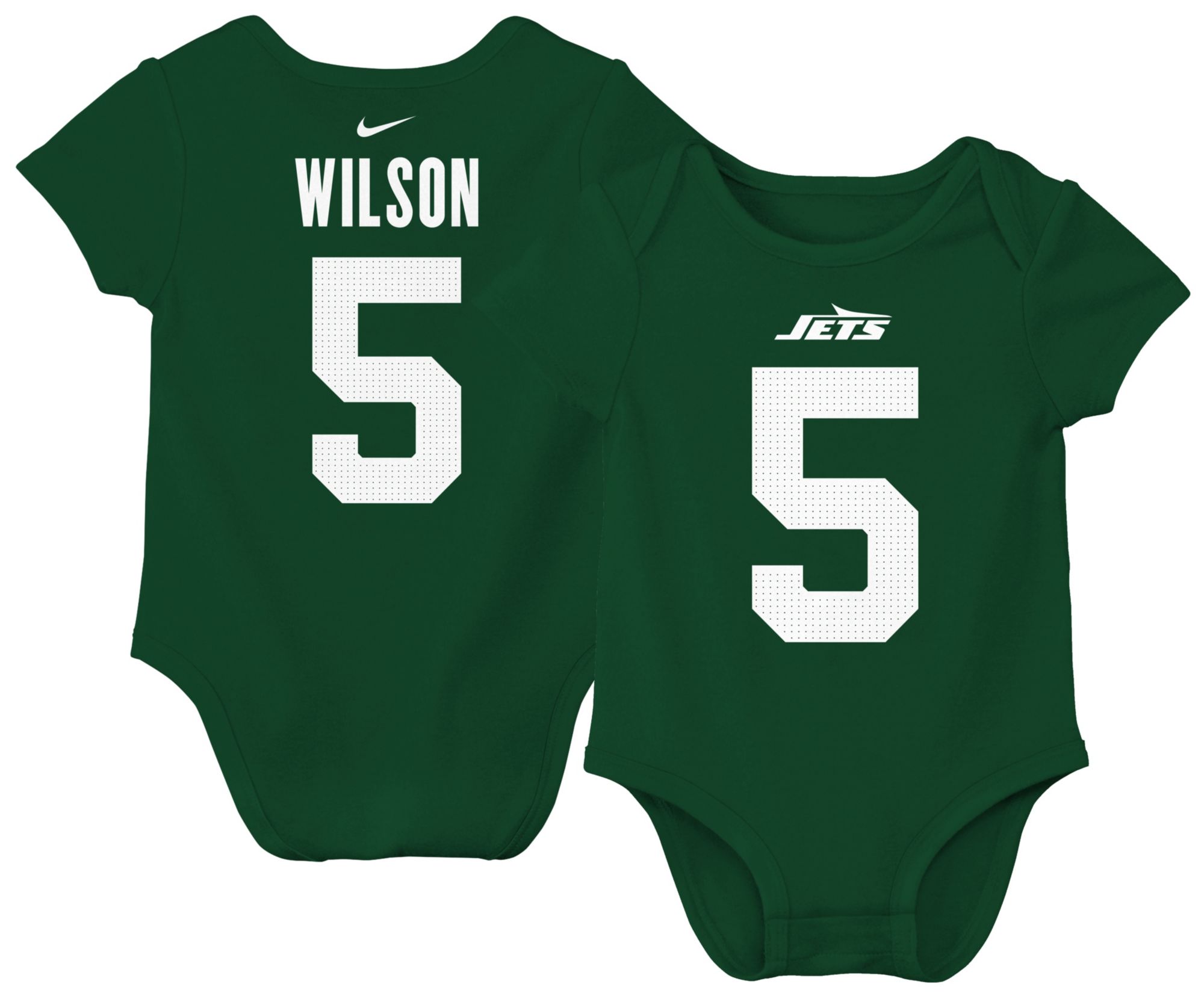 Nike Infant New York Jets Garrett Wilson #5 Sport Green Newborn