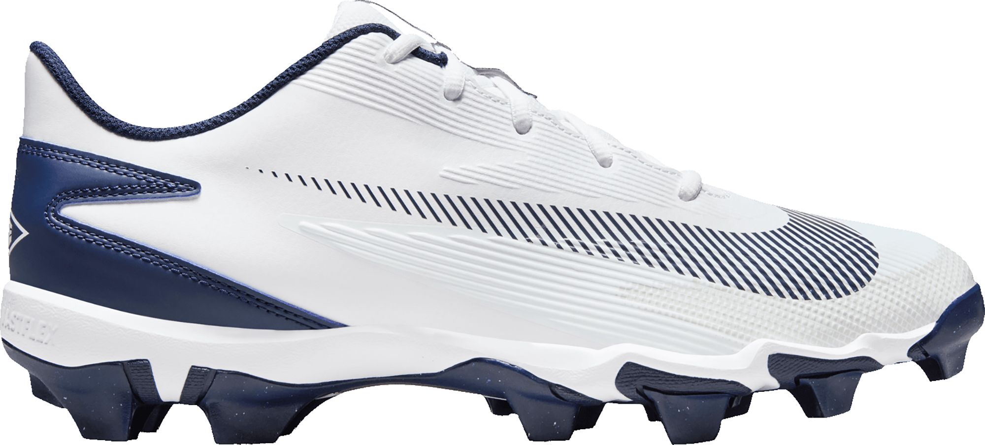 Nike Men\'s White and Navy Baseball Cleats Nike Men main image 4