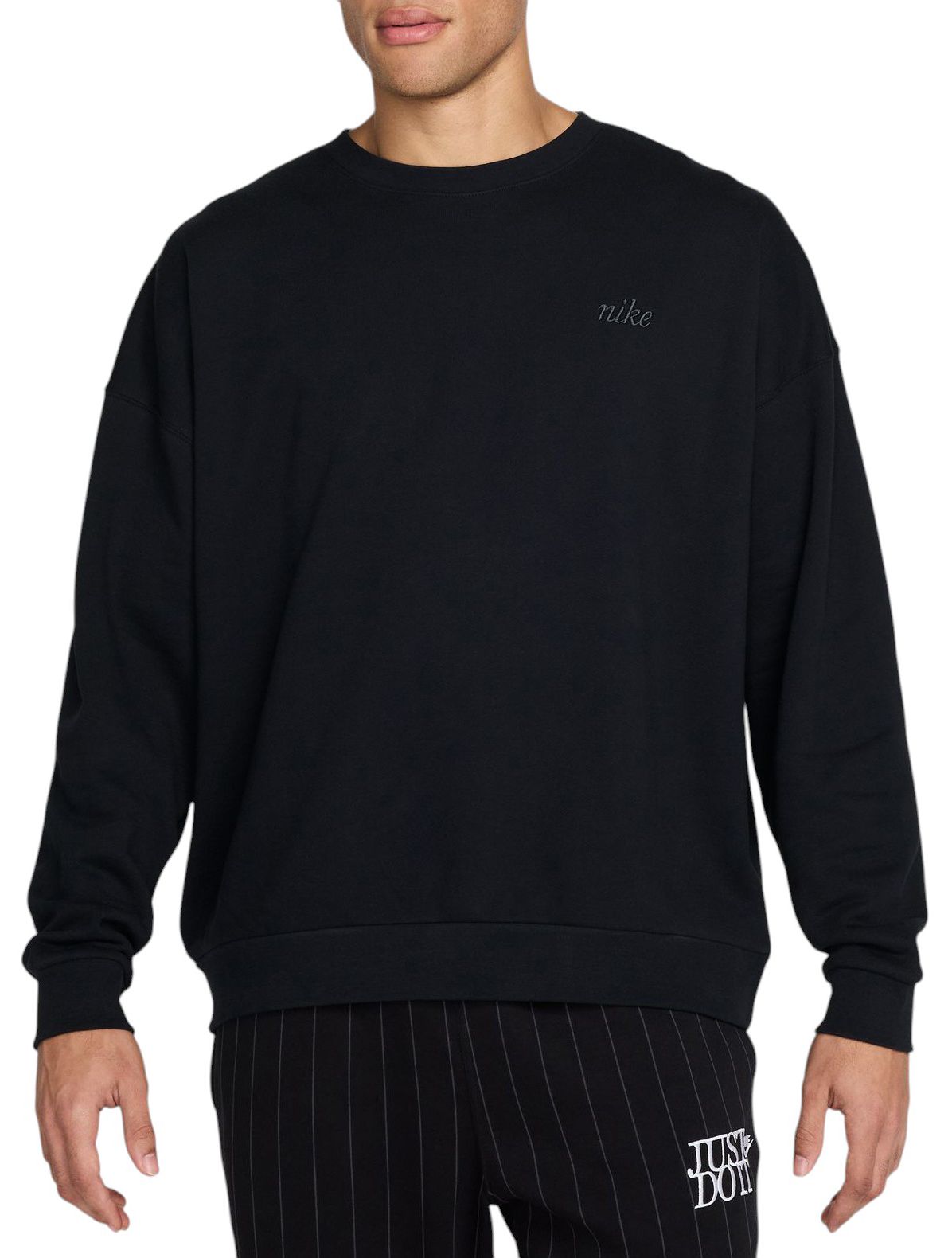 ☆新品☆NIKE US規格Lサイズ スウェット MEN'S SPORTSWEAR CLUB DOODLES CREWNECK SWEATSHIRT 25NIKMCASUMNKCLBSCCAB_Black_is