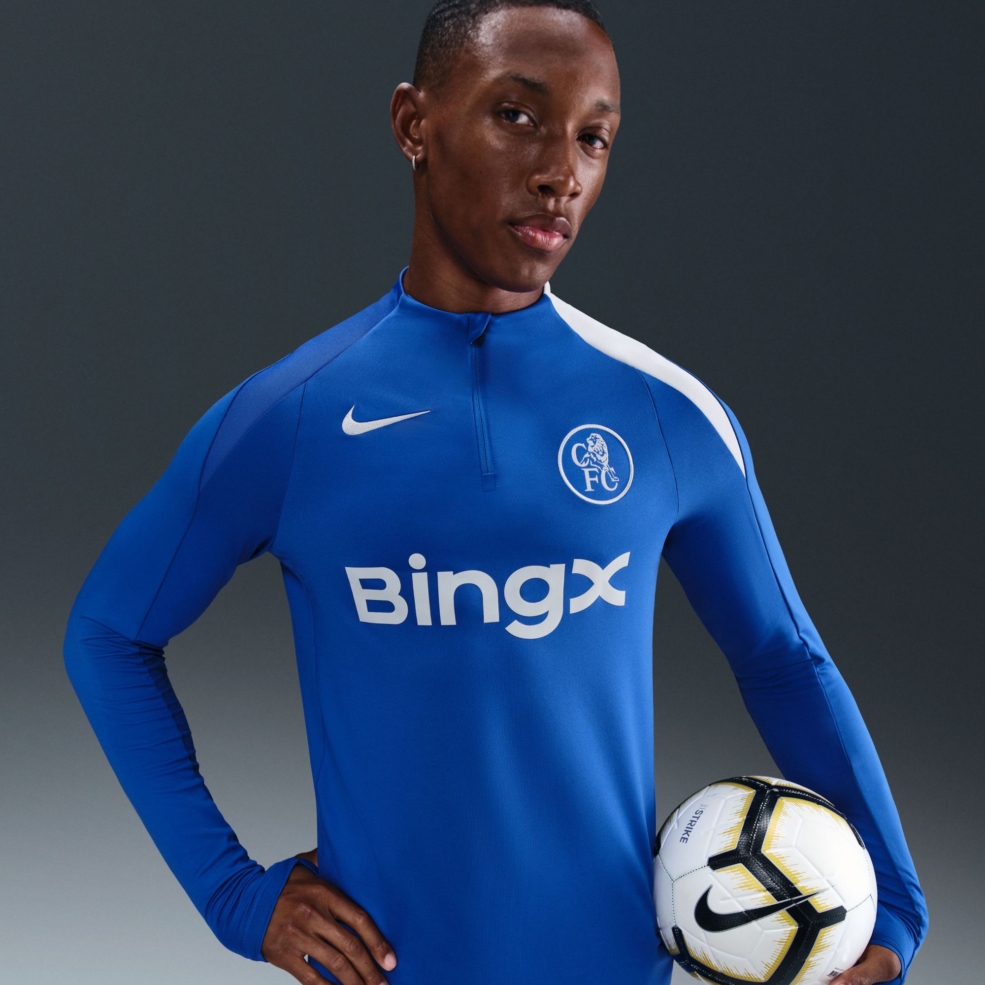Nike Men's Chelsea 2025 Blue Third Full-Zip Training Jacket