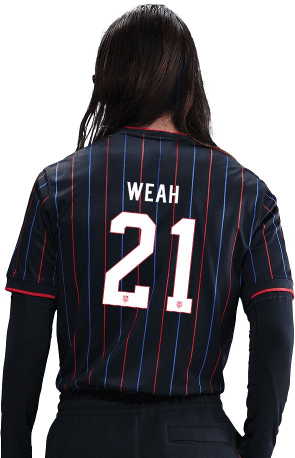 Nike Adult USMNT Timothy Weah #21 2025 Navy 
