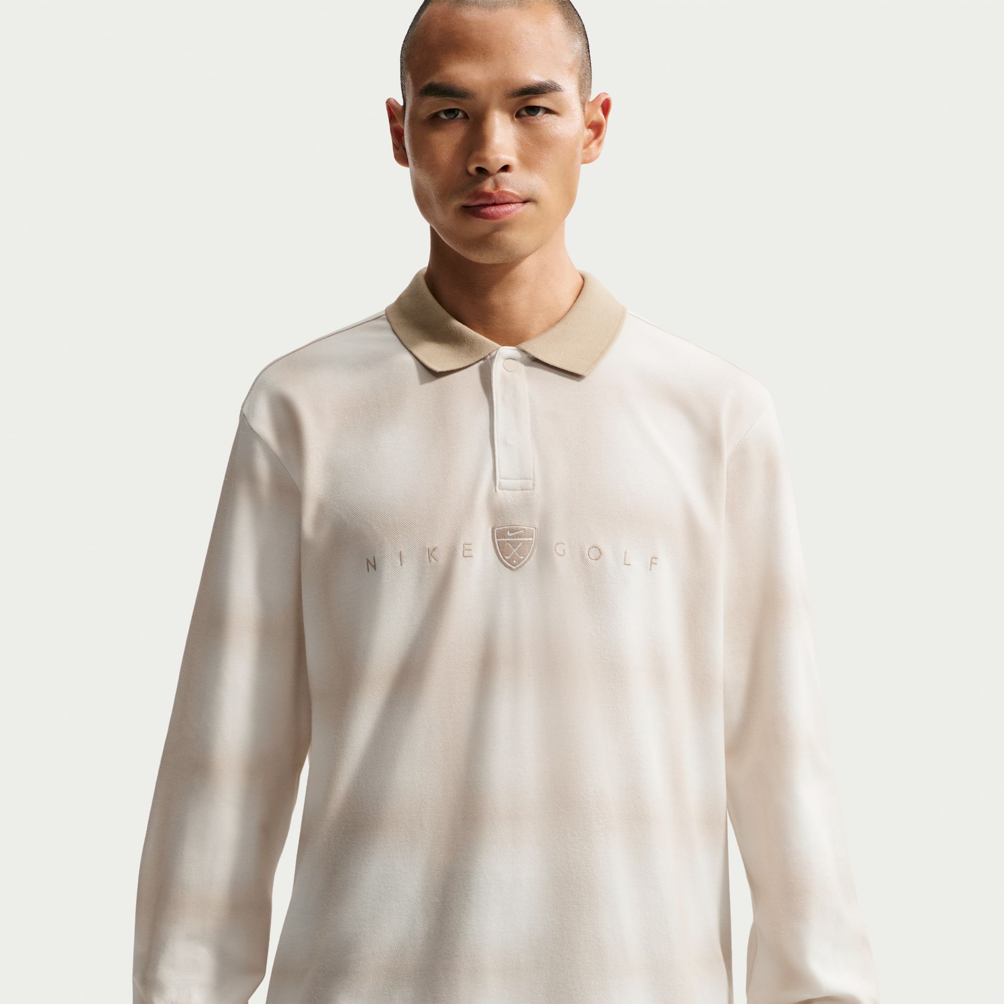 メンズウェア golfickers Pile Polo Shirts Off White- L Nike Men's Fairway Fresh Dri-FIT Long Sleeve Loose Golf polo