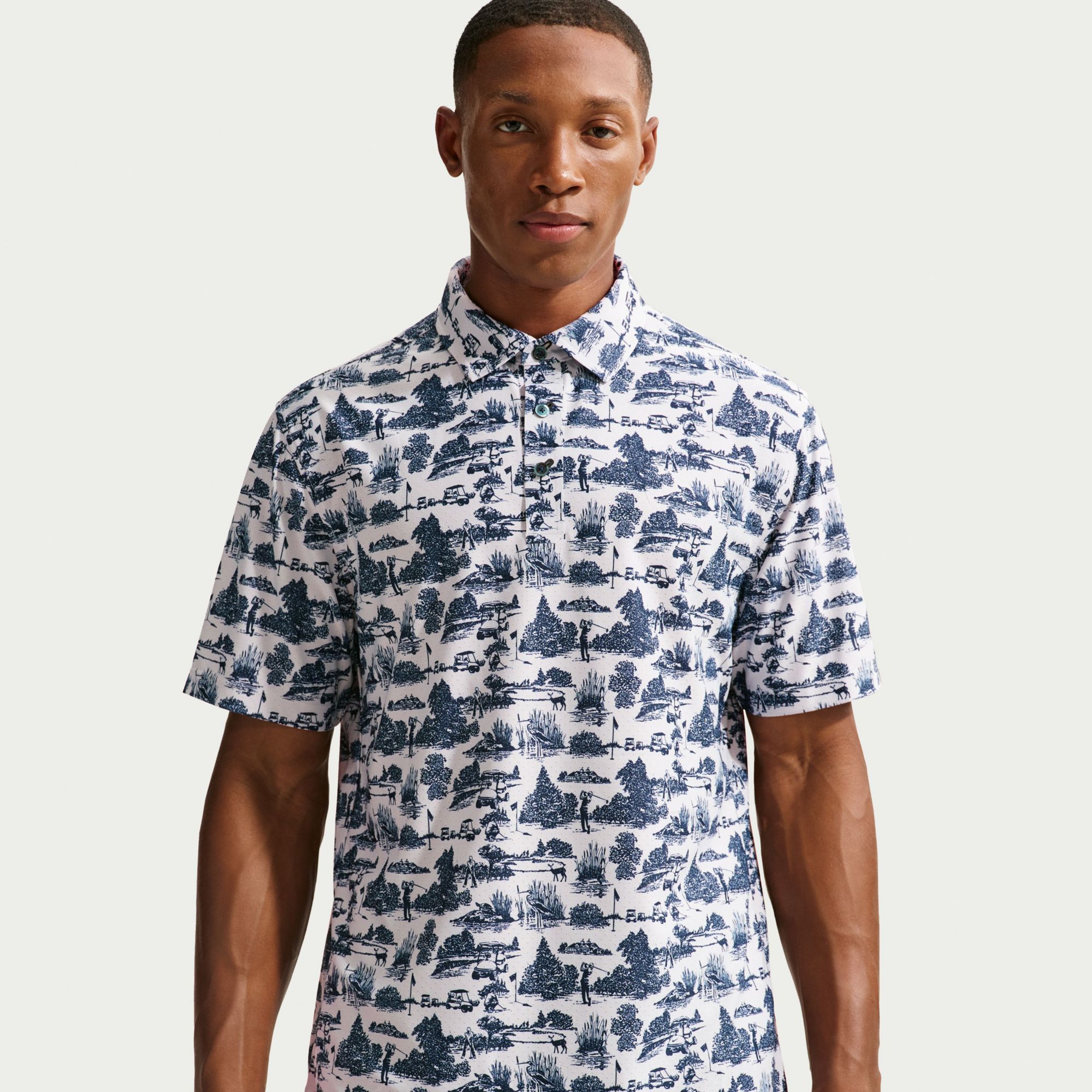Nike Men's Tailored Performance Dri-FIT Golf Course Printed Golf