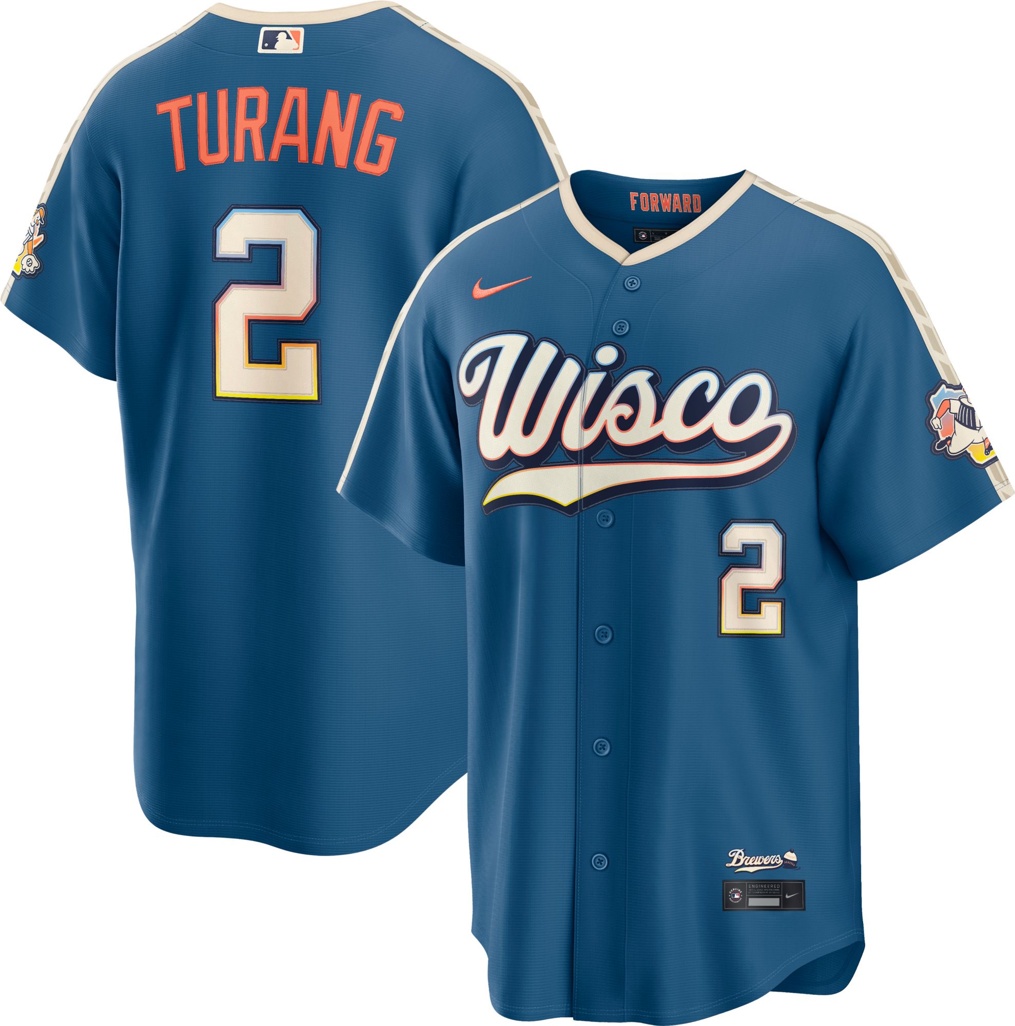 Nike Men's Milwaukee Brewers Brice Turang #2 2026 City Connect