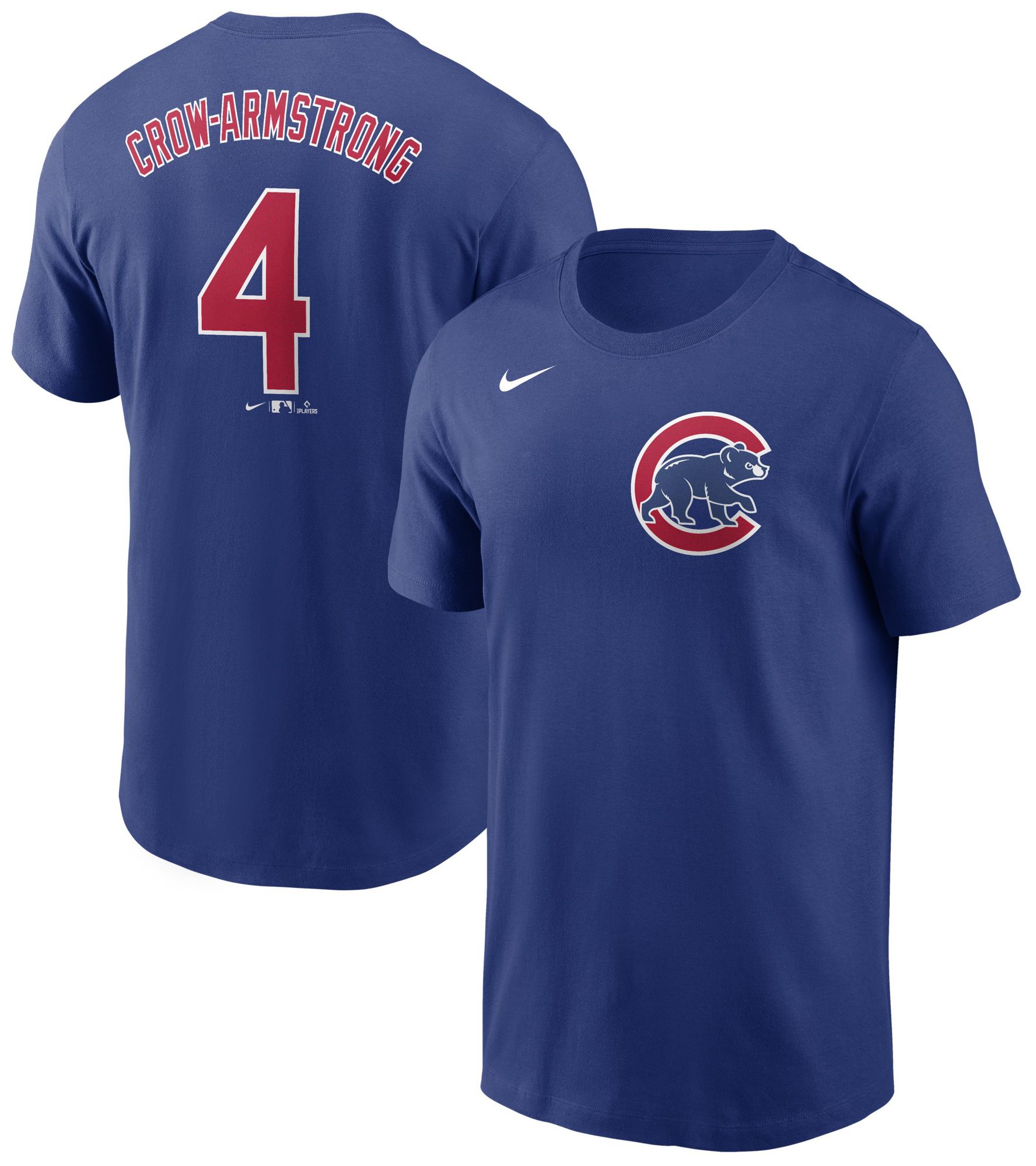 Nike 『Chicago Cubs』 選手仕様アンダーシャツ Nike Men's Chicago Cubs Pete Crow Armstrong #4 Blue T-Shirt