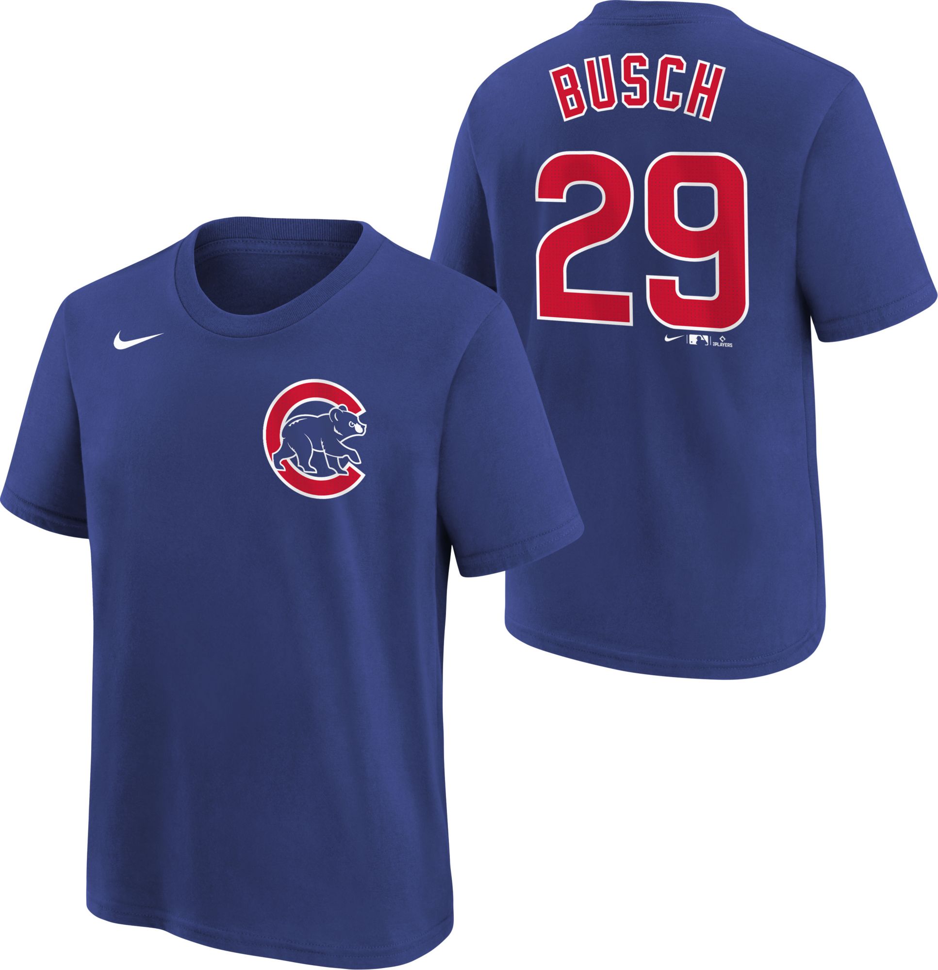 Nike Youth Chicago Cubs Michael Busch #29 Blue Home T-Shirt