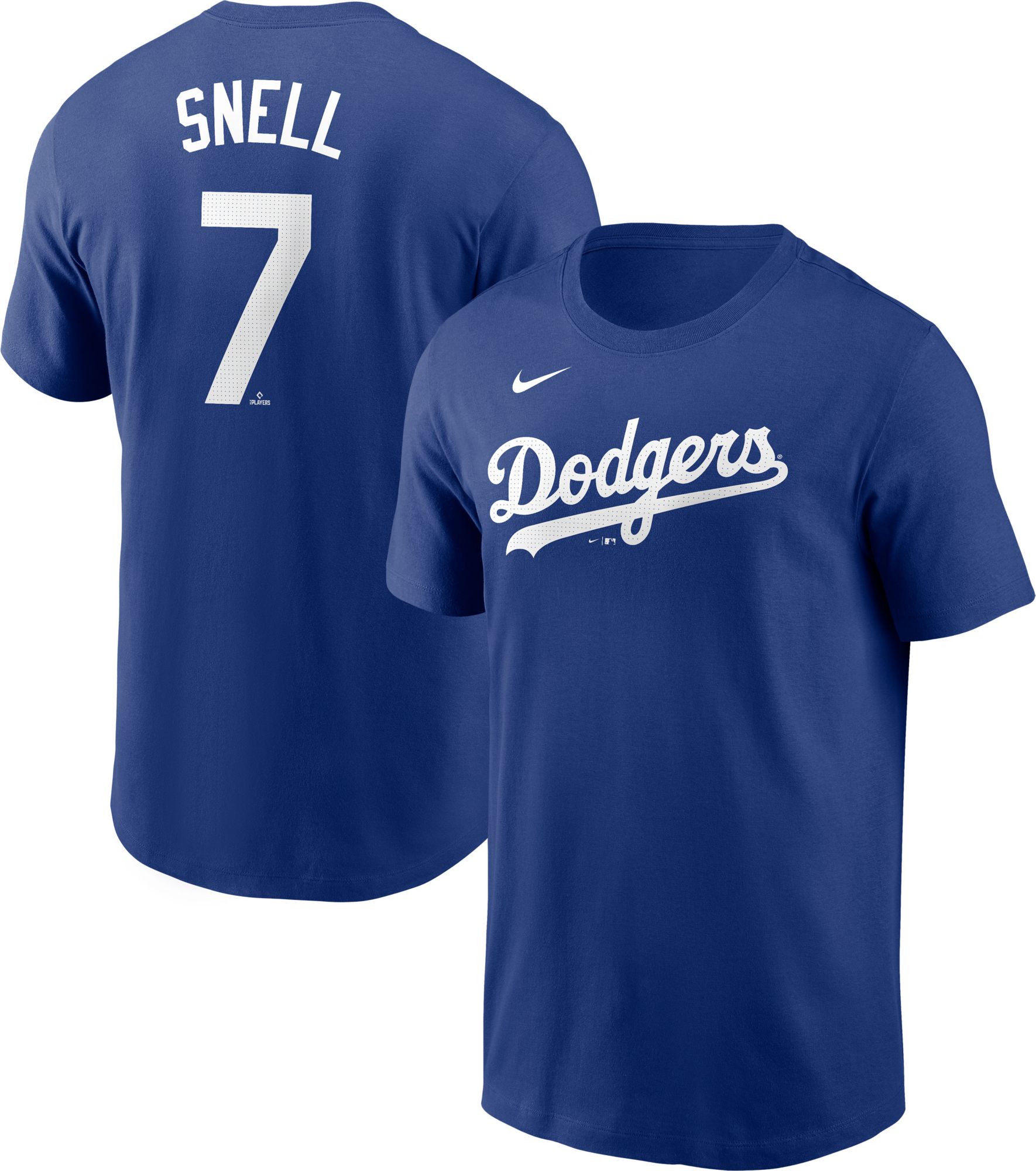 Nike Men's Los Angeles Dodgers Blake Snell #7 Blue T-Shirt