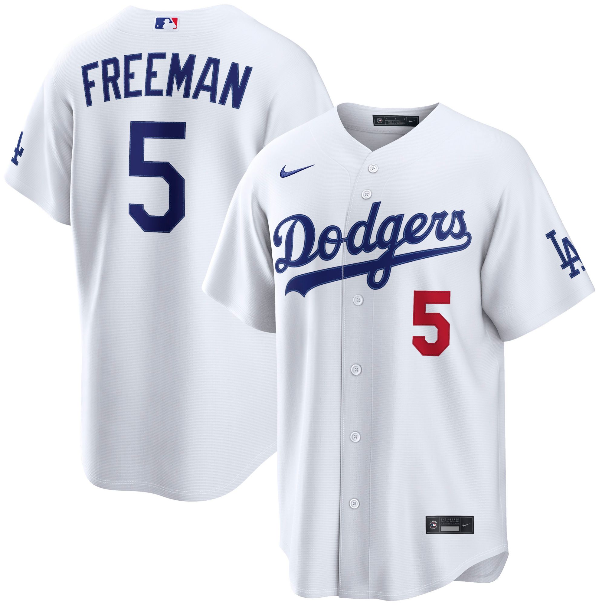Nike Men's Los Angeles Dodgers Freddie Freeman #5 White Home