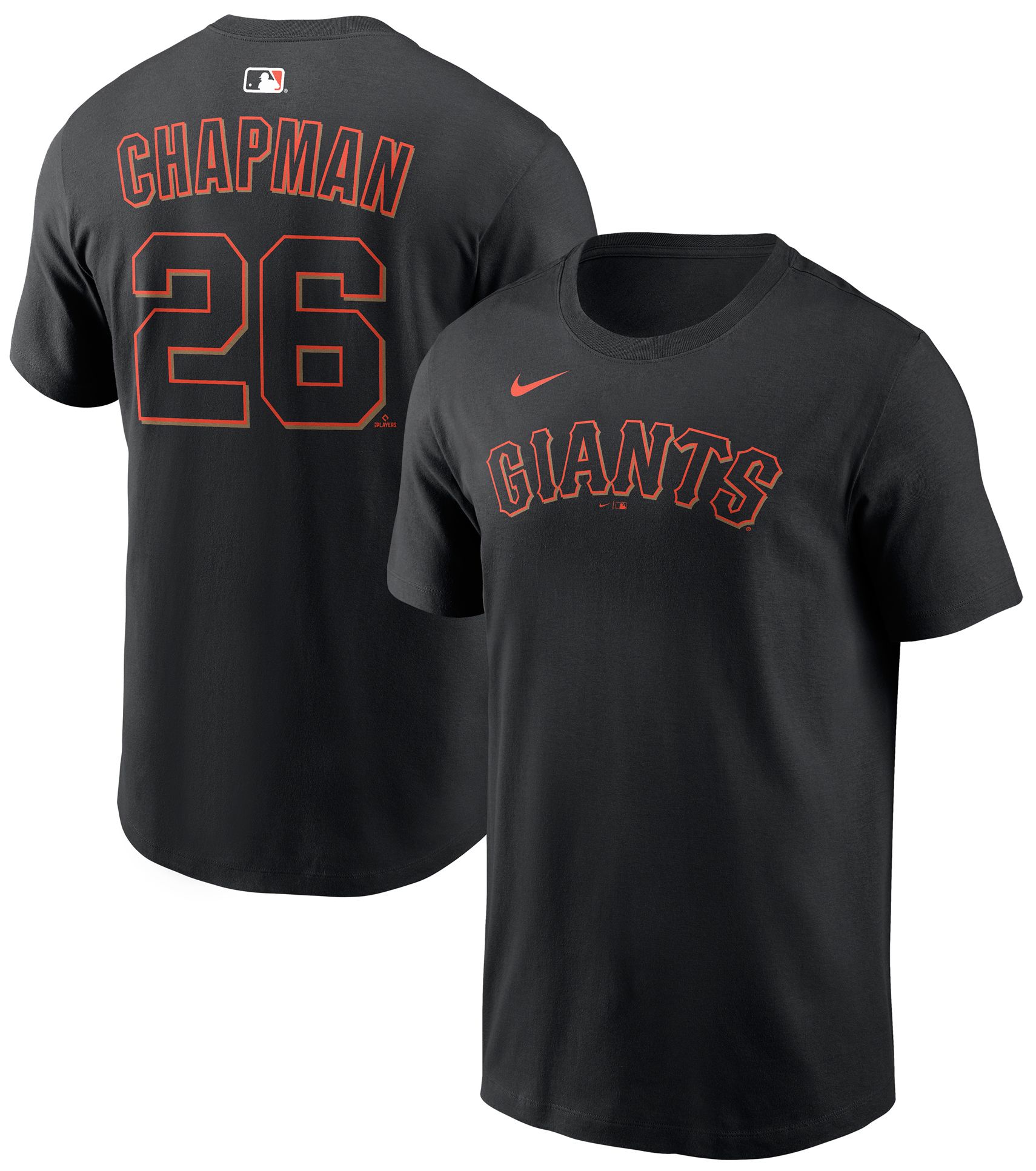 Nike Men's San Francisco Giants Matt Chapman #26 Black Home T