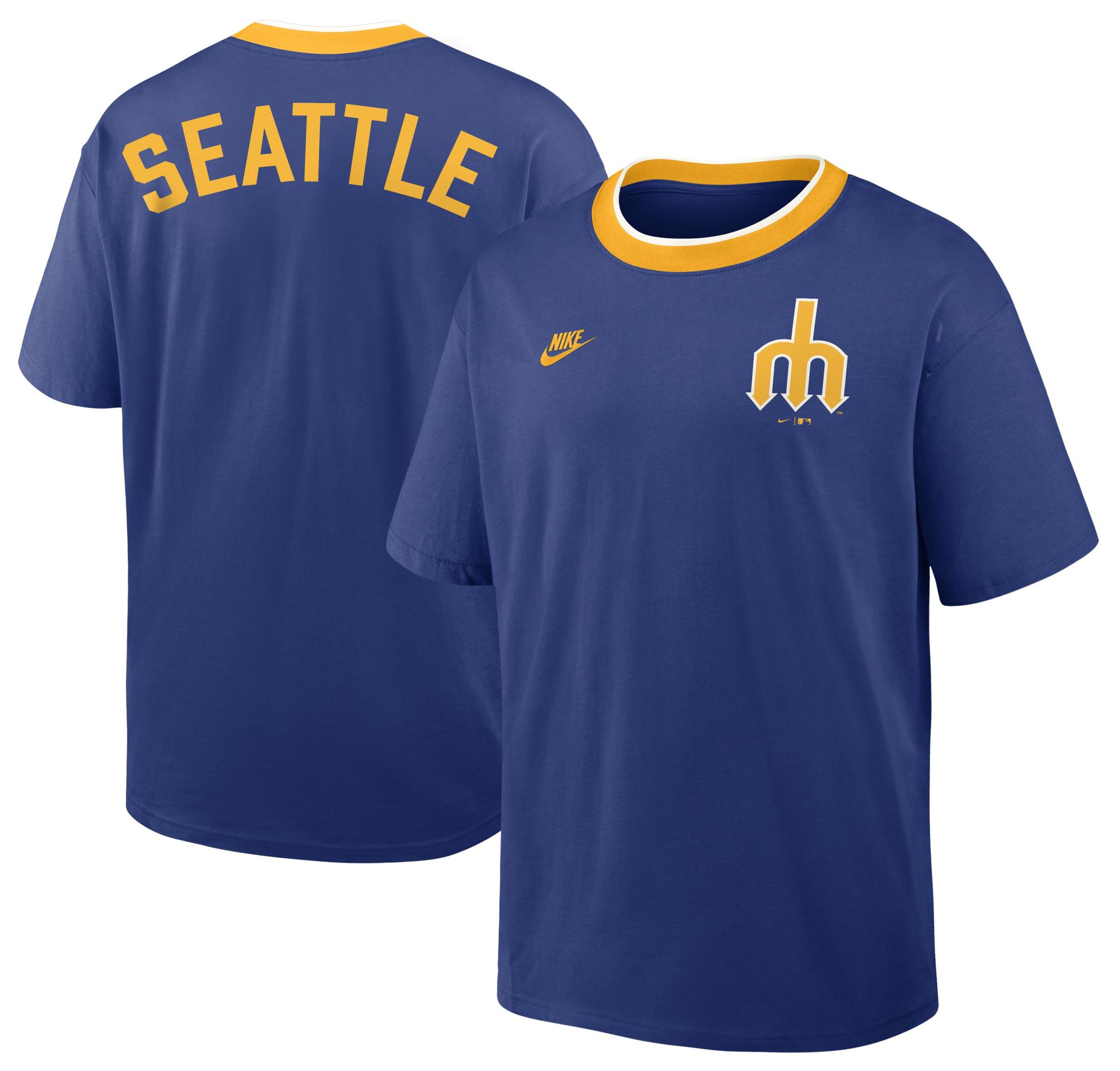 Nike Men's Seattle Mariners Blue Cooperstown Air Fit T-Shirt