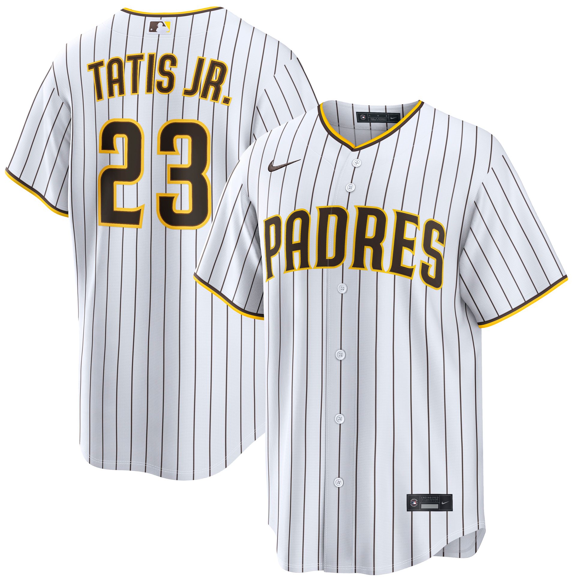Nike Men's San Diego Padres Fernando Tatis Jr. #23 White Home