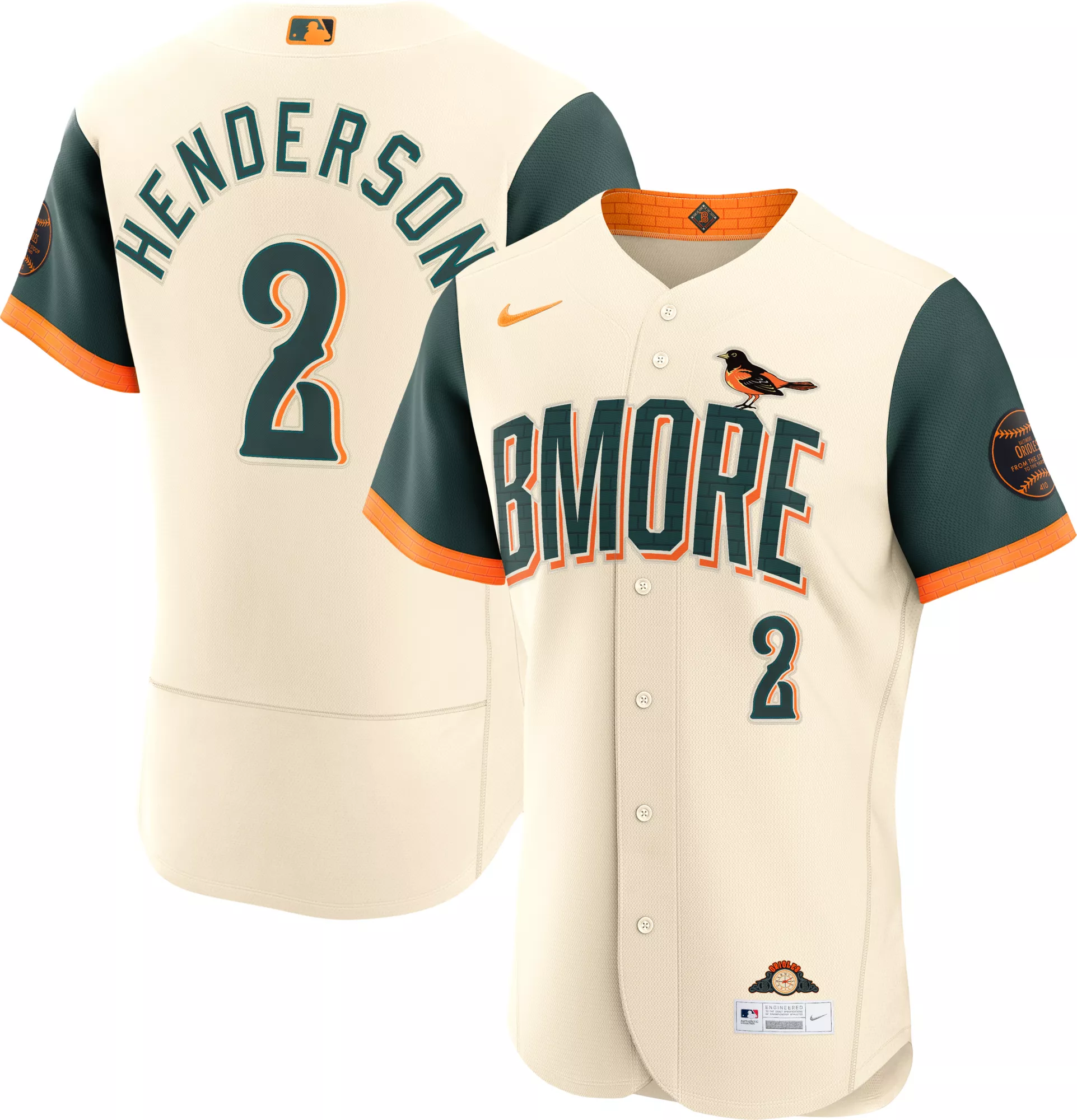 Nike Men's Baltimore Orioles Gunnar Henderson #2 2026 City Connect Authentic Jersey