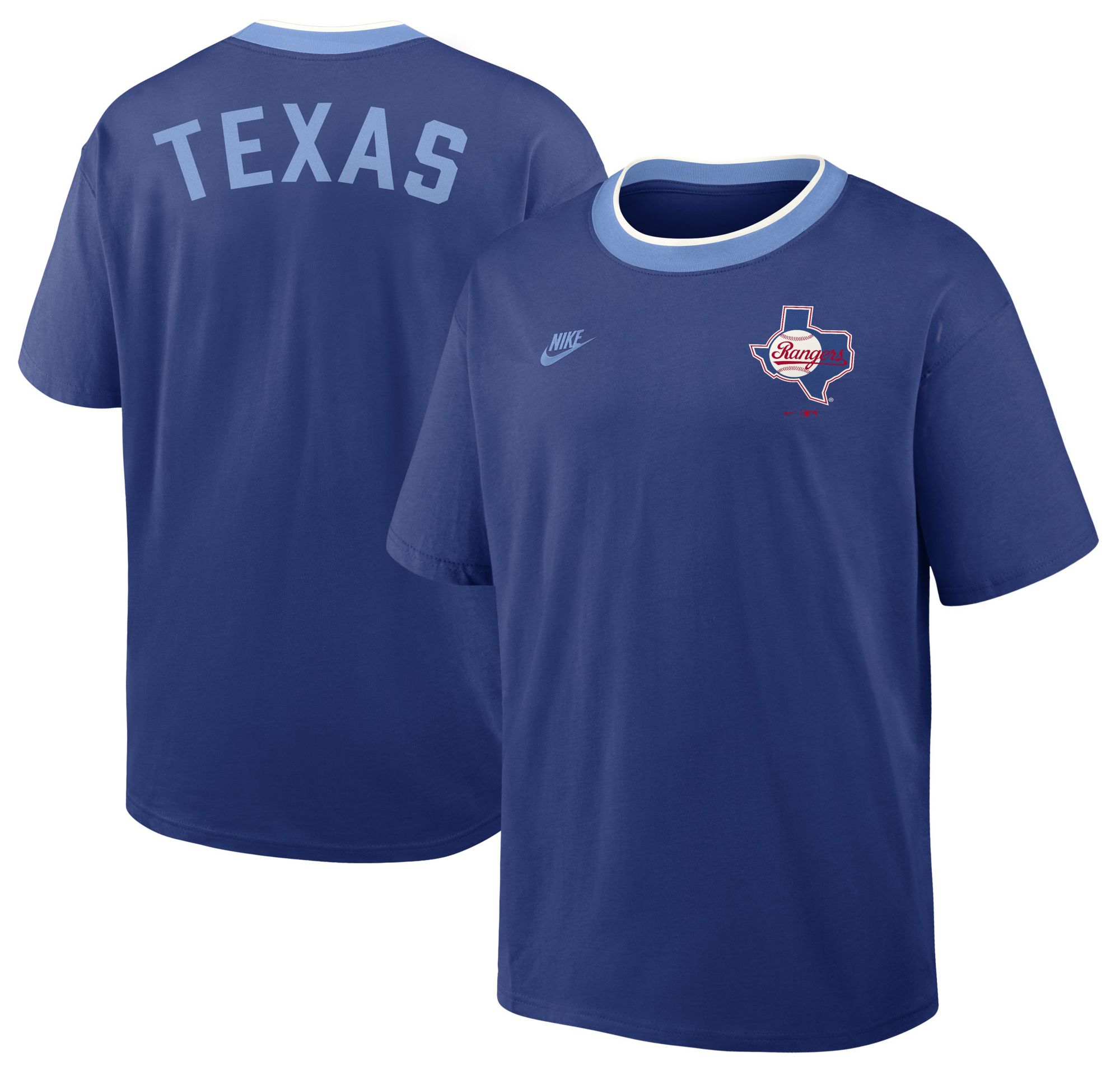 Nike Men's Texas Rangers Blue Cooperstown Air Fit T-Shirt | Dick's