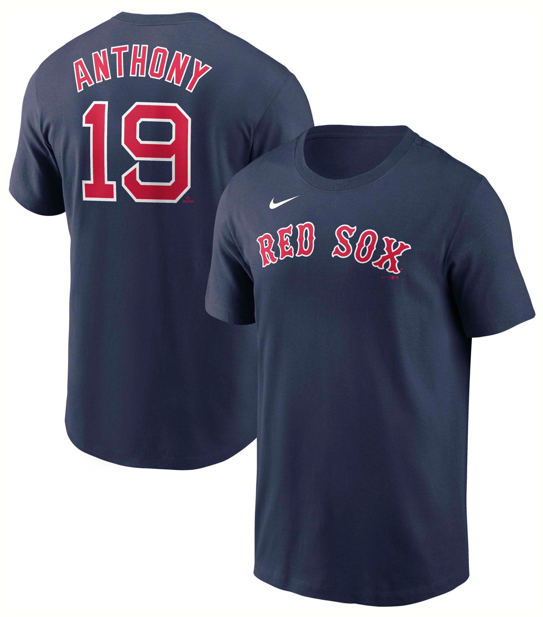 Nike Men's Boston Red Sox Roman Anthony #19 Navy T-Shirt | Dick's